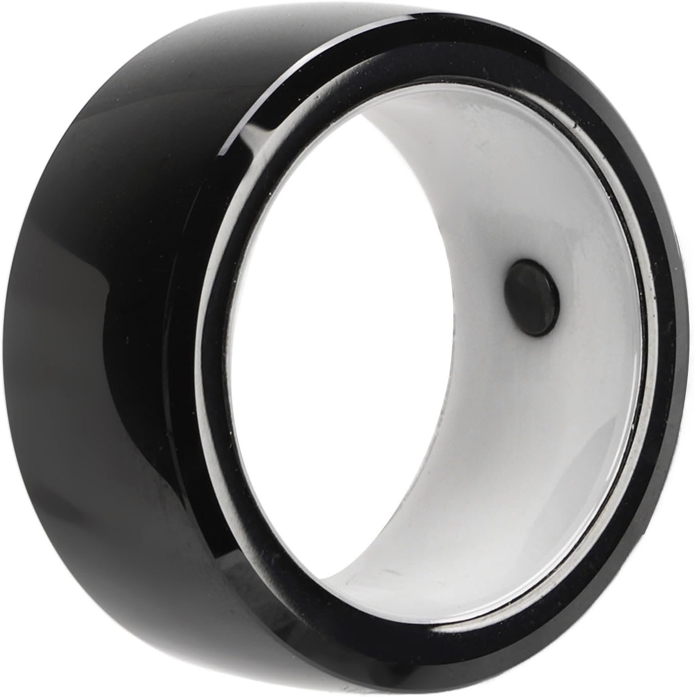 R5 NFC Smart Ring for Men Women, Multifunctional Intelligent Wearable NFC Ring Universal Sensing Ceramic NFC Ring for Mobile Phone with NFC Function, Support 128GB Storage Space - Image 2