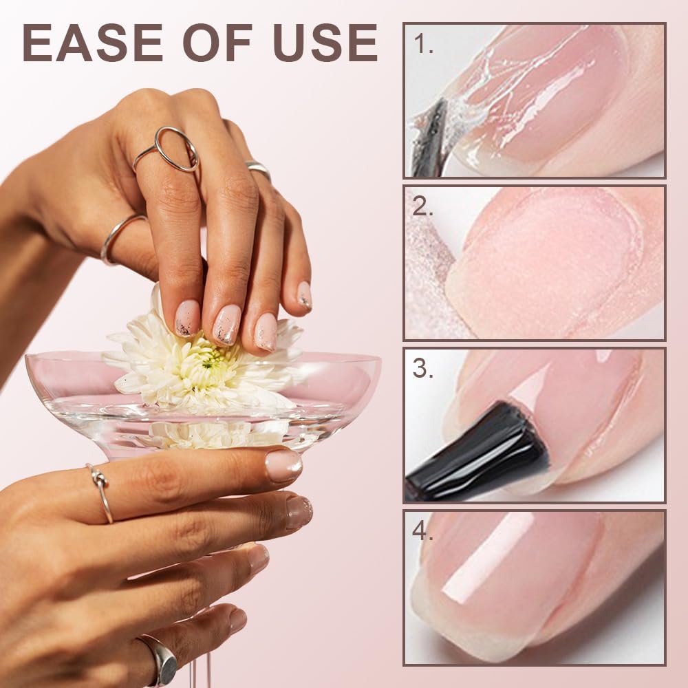 Nail Repair Protection Gel, 2024 New Nail Repair Kit for Split Natural Nail, Instant Cracked Nail Repair Gel, Nail Repair Kit for Cracked Natural Nail Emergency Easy Quick Fix (Not brush) - Image 4