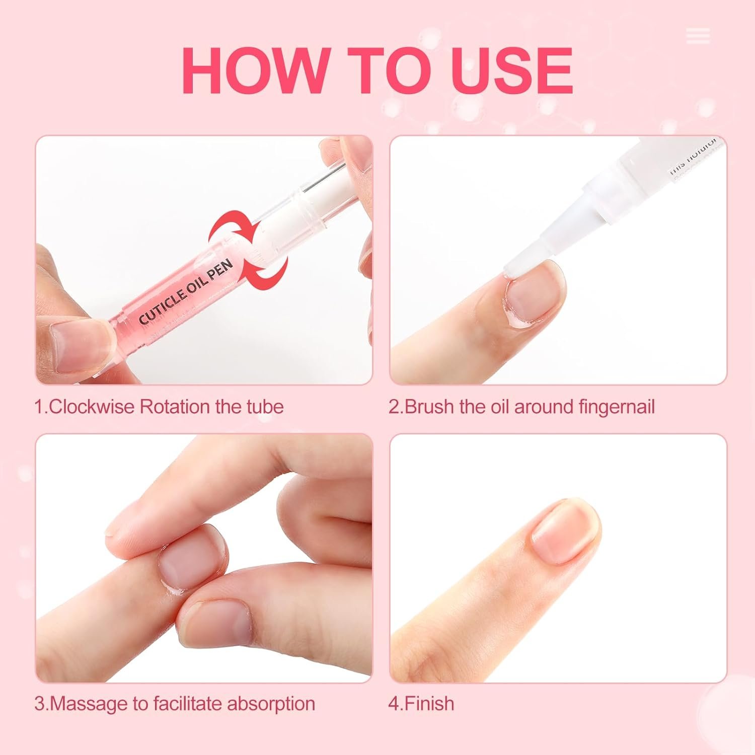 COSCELIA 8pcs Cuticle Oil for Nails Cuticle Oil Pen Bulk for Nail Care Gel Polish Softener and Strengthener Natural Moist Gel Nail Nourishment Treatment Manicure Tools DIY Gifts for Women - Image 8