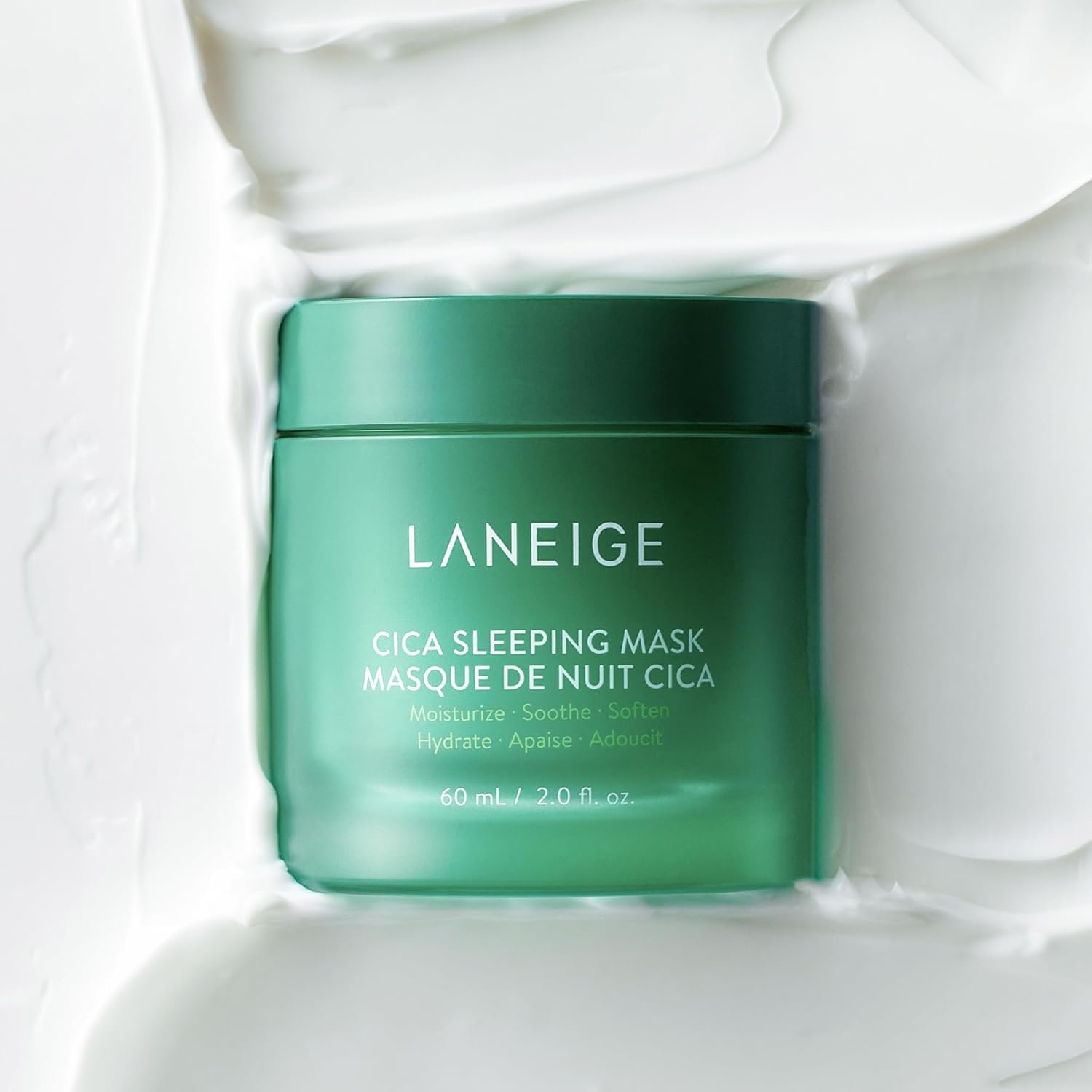 LANEIGE Cica Sleeping Mask: Korean Overnight Mask, Hypoallergenic, Fermented Forest Yeast Extract, Madecassosides, Soothe Stressed Skin, Barrier-Boosting, Dryness, Redness - Image 4