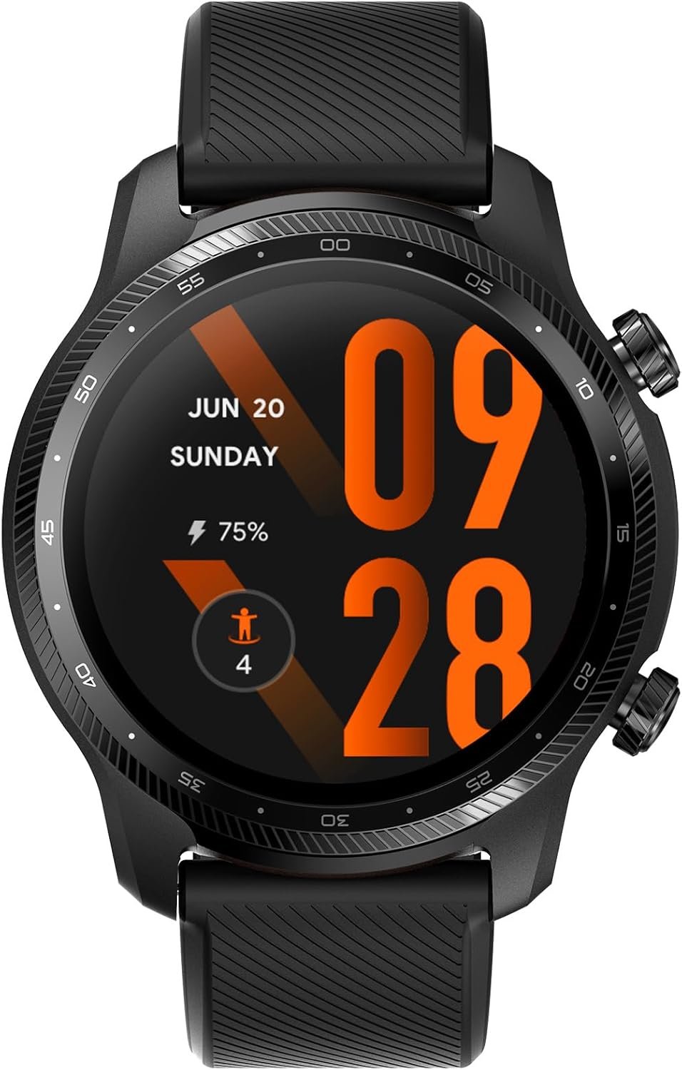 Ticwatch Pro 3 Ultra GPS Smartwatch Qualcomm SDW4100 and Mobvoi Dual Processor System Wear OS Smart Watch for Men Fatigue Assessment 3-45 Days Battery NFC Mic Speaker iOS Android Compatible - Image 2