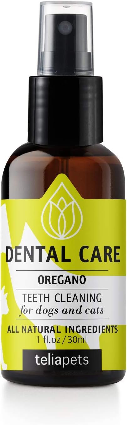 Teliapets Oregano Dental Care Spray for Pet's Teeth & Gums - Natural Dog's & Cat's Teeth Cleanser - Bad Breath, Plaque, Periodontitis & Gingivitis Fighter -Quick & Simple Oral Relief - 30ml / 1oz - Image 2