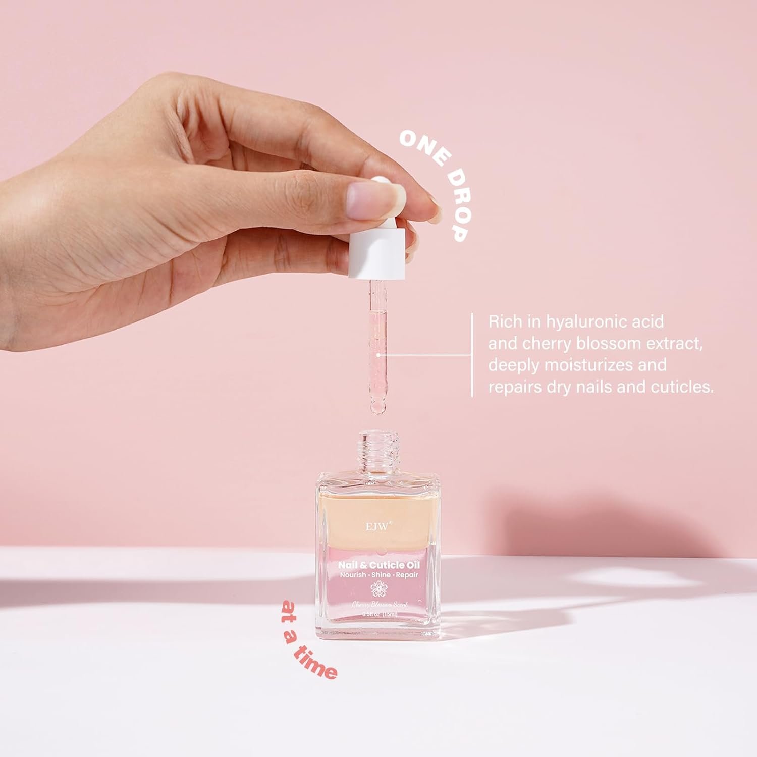 Cherry Blossom Nail & Cuticle Oil - Ultimate Hydration, Repair with Real Cherry Blossom Extract - Paraben-Free, Vegan & Cruelty-Free - 0.5 fl. oz - Image 5