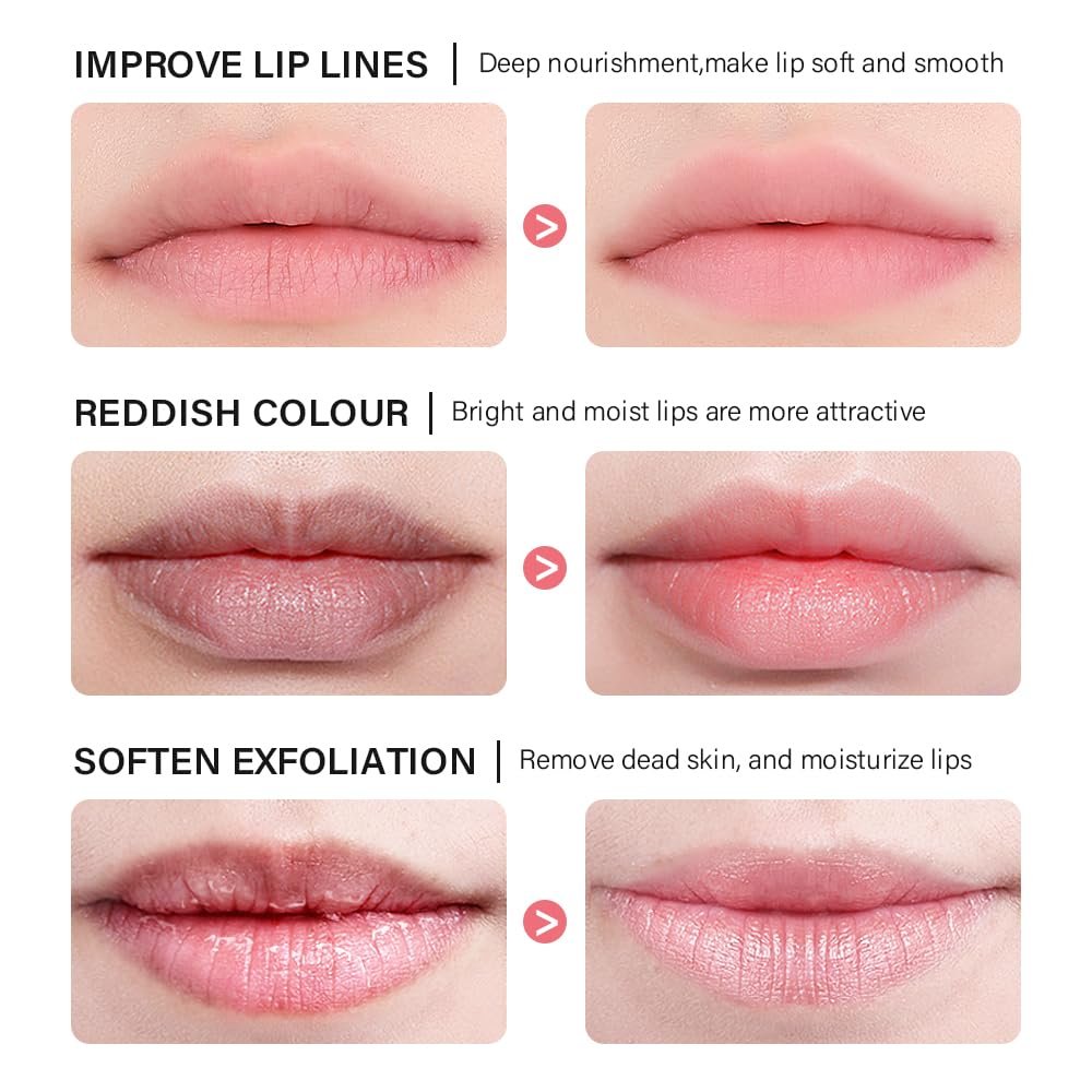 Lip Sleeping Mask, Lip Mask With Vitamin C, Antioxidants, Lip Mask Overnight,Improves Dryness, Nourishes And Hydrates, Brighten Lip Colour, Reduce Lip Lines 0.7 Oz.(02#berry) - Image 6
