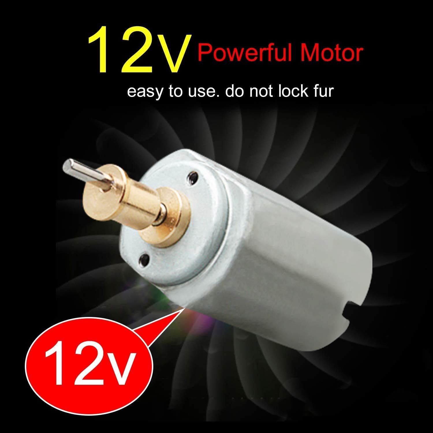 Dog Clippers for Grooming, 12V Dog Hair Clipper, Professional Heavy Duty Pet Grooming Clipper Corded Pet Hair Trimmer for Thick Coats with Guard Combs Brush for Dogs Cats - Image 4