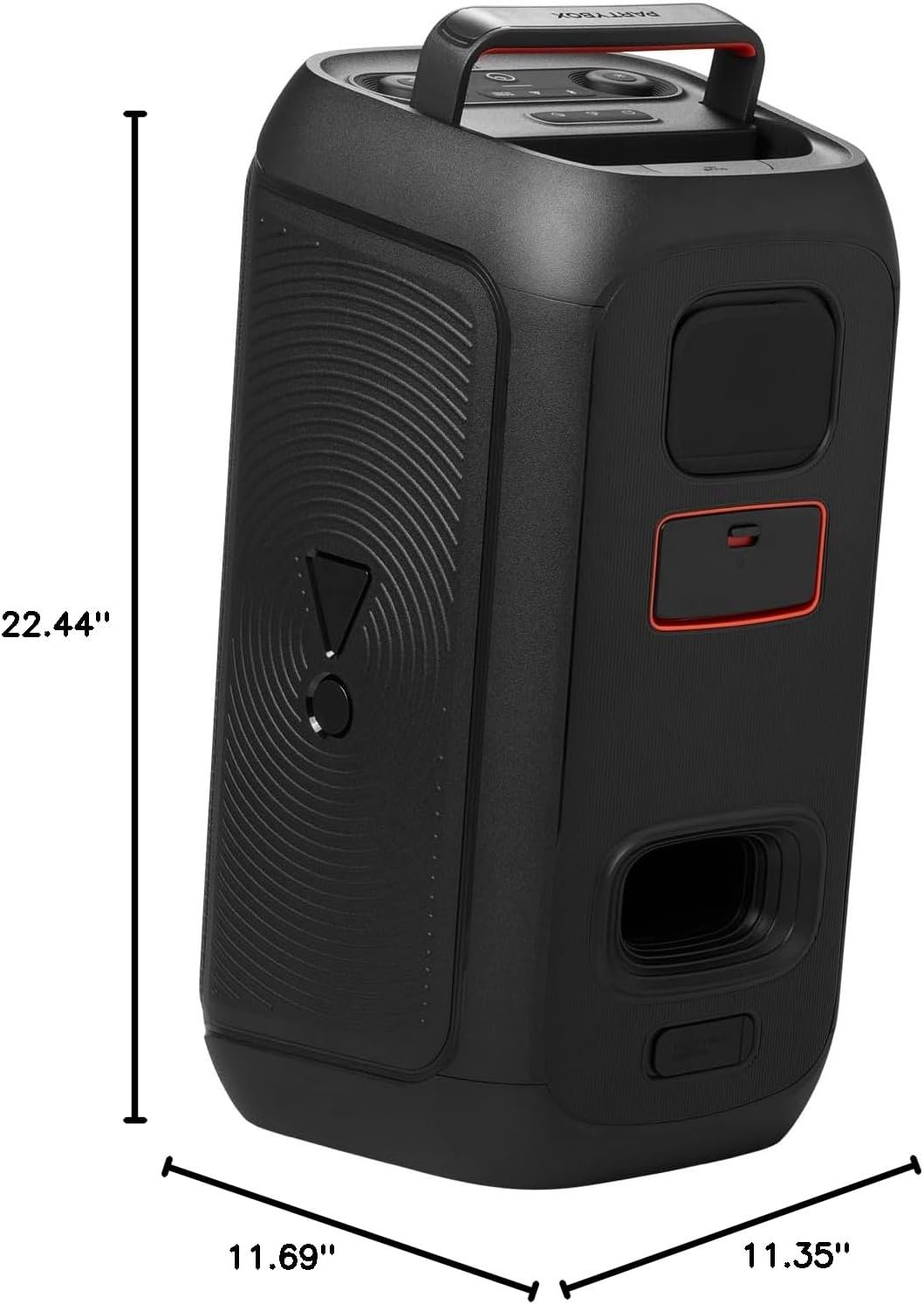 JBL PartyBox Club 120 - Portable Party Speaker with Foldable Handle, Powerful JBL Pro Sound, Futuristic lightshow, Up to 12 Hours of Play time, Splash Proof, Dual Mic & Guitar Inputs (Black) - Image 13