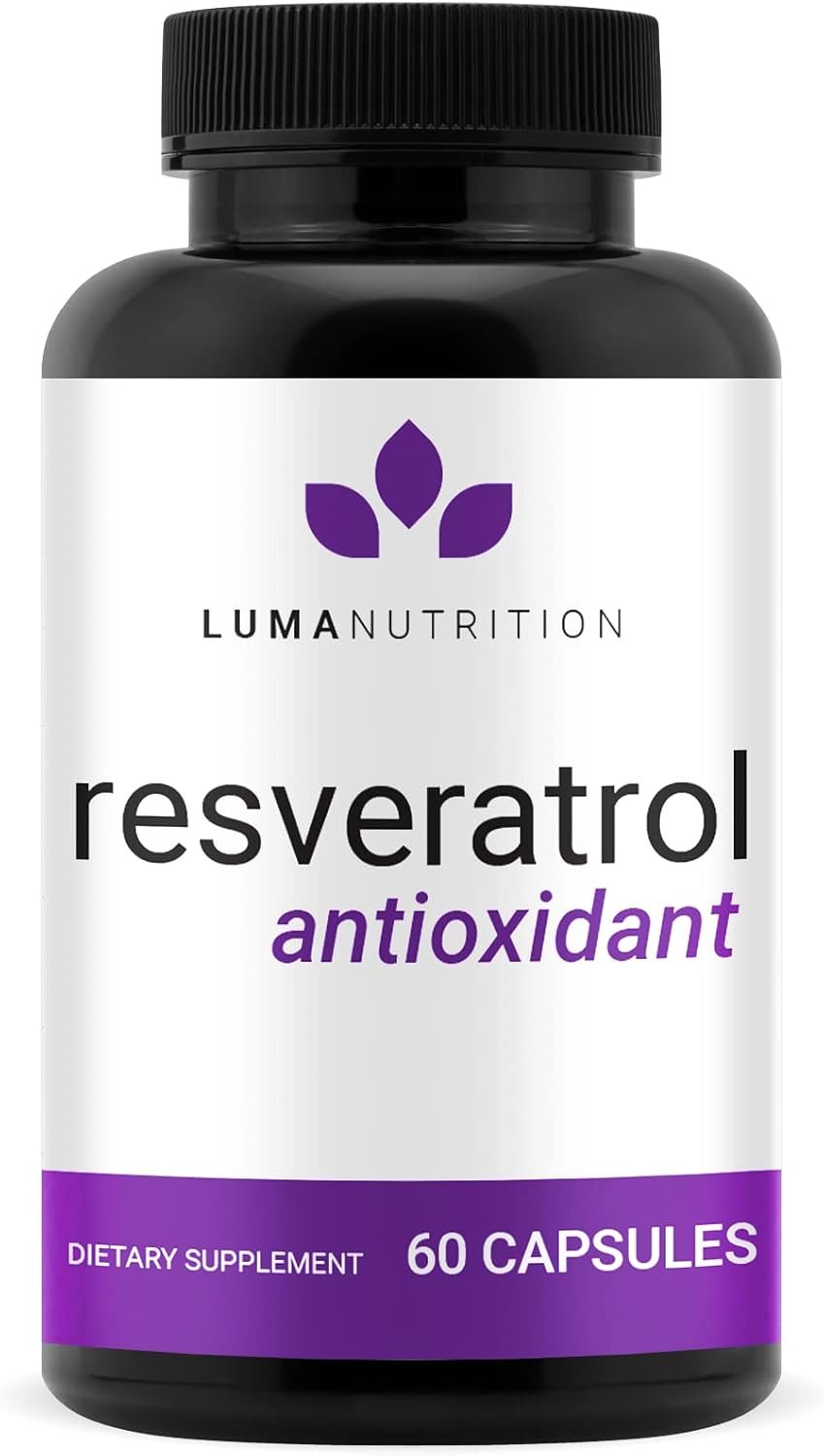 Luma Nutrition High Purity Resveratrol Capsules - 98% Trans-Resveratrol - Reservatrol Supplement - Antioxidant - USA - 60 Capsules - Image 2