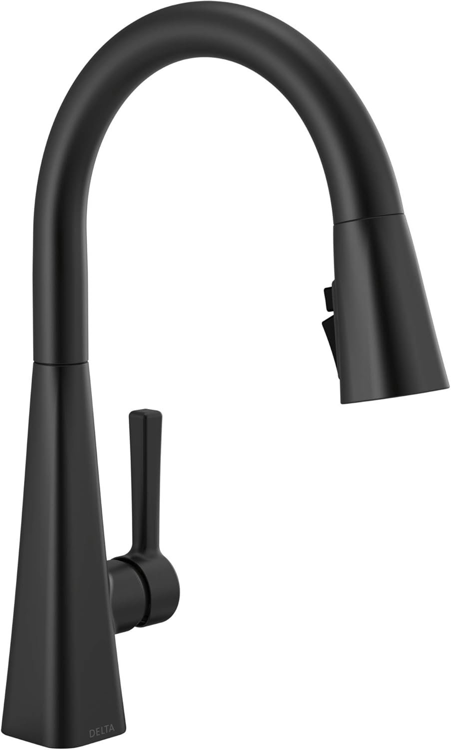 Delta Faucet Lenta Matte Black Kitchen Faucet Black, Kitchen Faucets with Pull Down Sprayer, Kitchen Sink Faucet, Faucet for Kitchen Sink, Magnetic Docking Spray Head, Matte Black 19802Z-BL-DST - Image 2