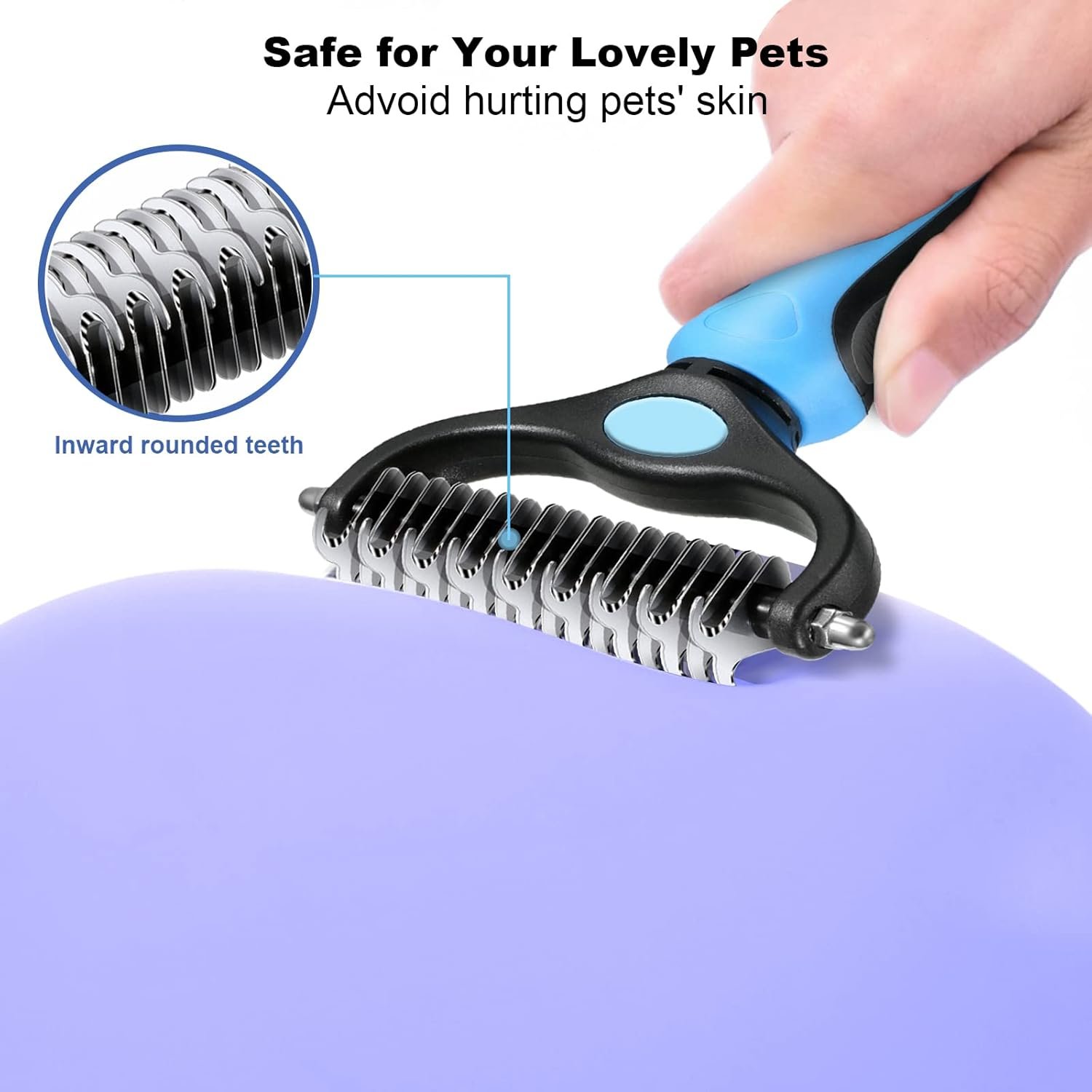 Dog Brush for Shedding,Double Sided Undercoat Rake Comb, Pet Grooming Brush for Small, Medium Dogs and Cats,Furminator Tool Remove 98% Mats,Tangles - Image 5