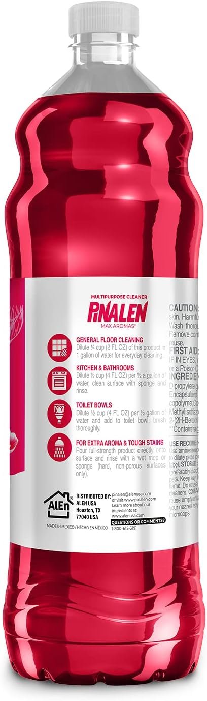 PINALEN Max All Purpose Household Cleaning Floral Scent + Bonus Pack - (33.8 oz) (2024) - Image 12