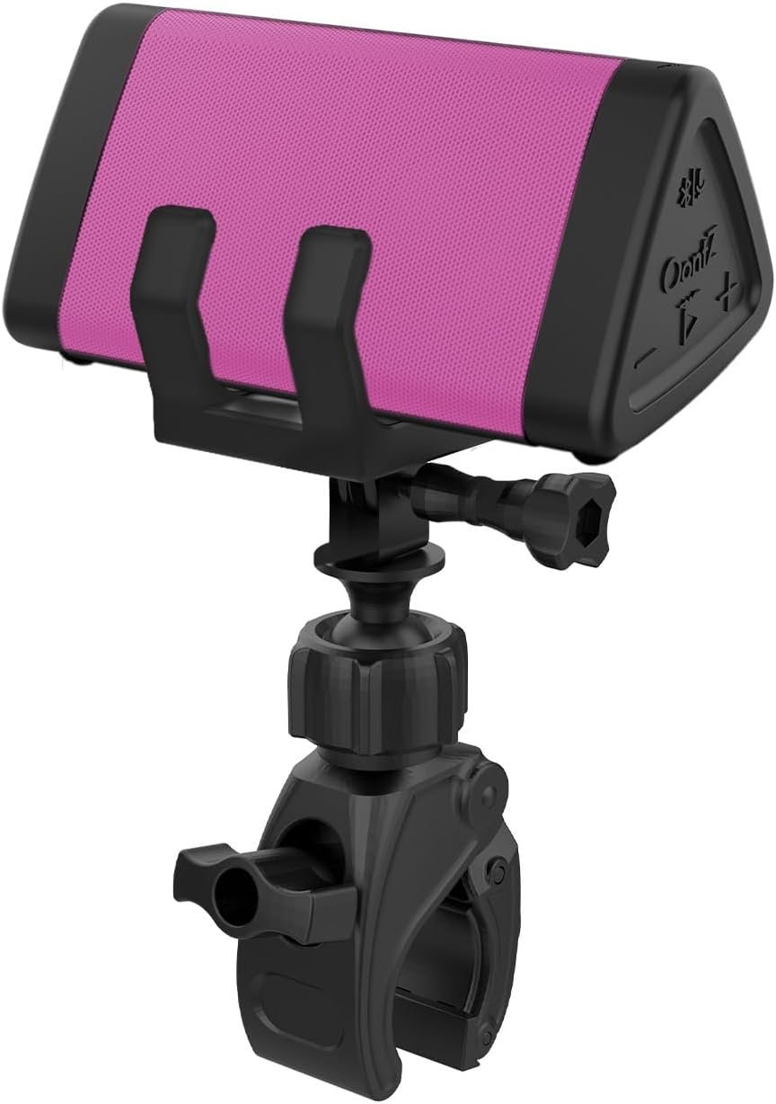 OontZ Angle 3 Pink Bluetooth Speaker with Bracket and Clamp Mount, Portable IPX5 Waterproof Speaker - Image 2