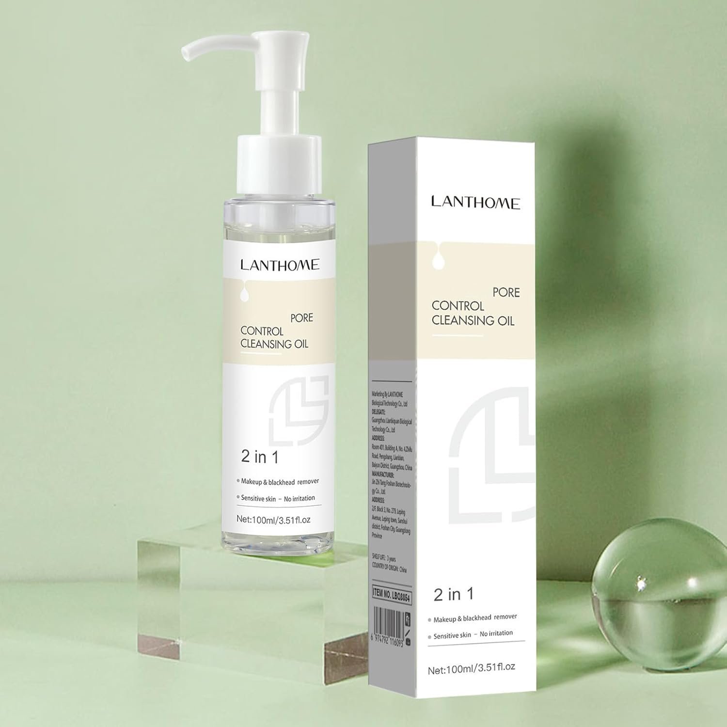 Deep Cleansing Facial Oil, Makeup Remover for Blackhead and Pores, Oil Control Melts Makeup Face Cleanser, Light & Non-Greasy, Soothes & Nourishes Skin 3.5 fl. oz - Image 8