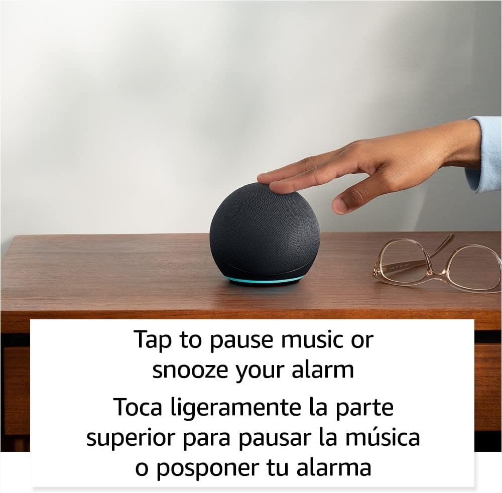 Echo Dot (5th Gen, 2022 release) | International Version with US Power Adaptor | Smart speaker with Alexa | Charcoal - Image 7