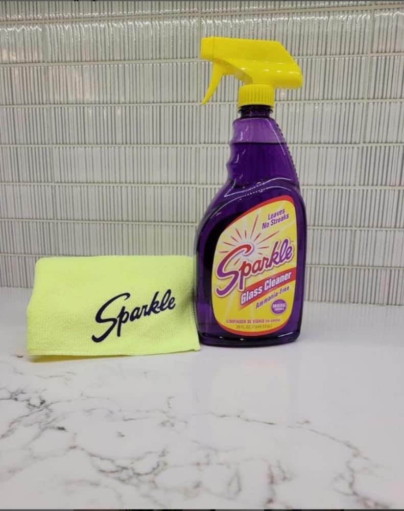 Sparkle Glass Cleaner Spray, Ammonia-Free Original Formula Glass Cleaner, Leaves No Streaks (33.8 Fl Oz, Pack of 2) - Image 3