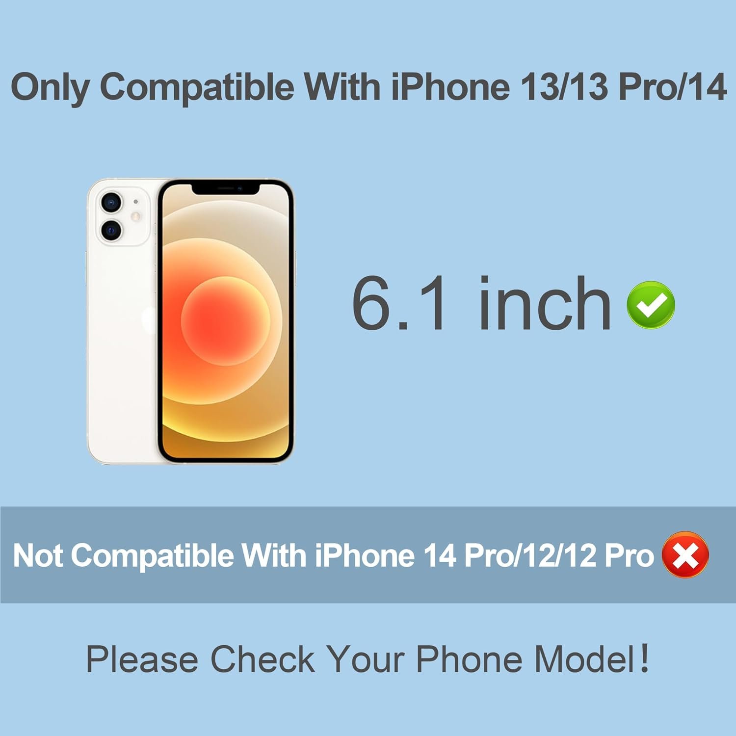 PAPIKISS Compatible for iPhone 13/iPhone 14/iPhone 13 Pro Privacy Screen Protector 6.1 inch Display, Gradient Colorful Anti Spy Blue Light HD Tempered Glass Easy Installation - Image 3