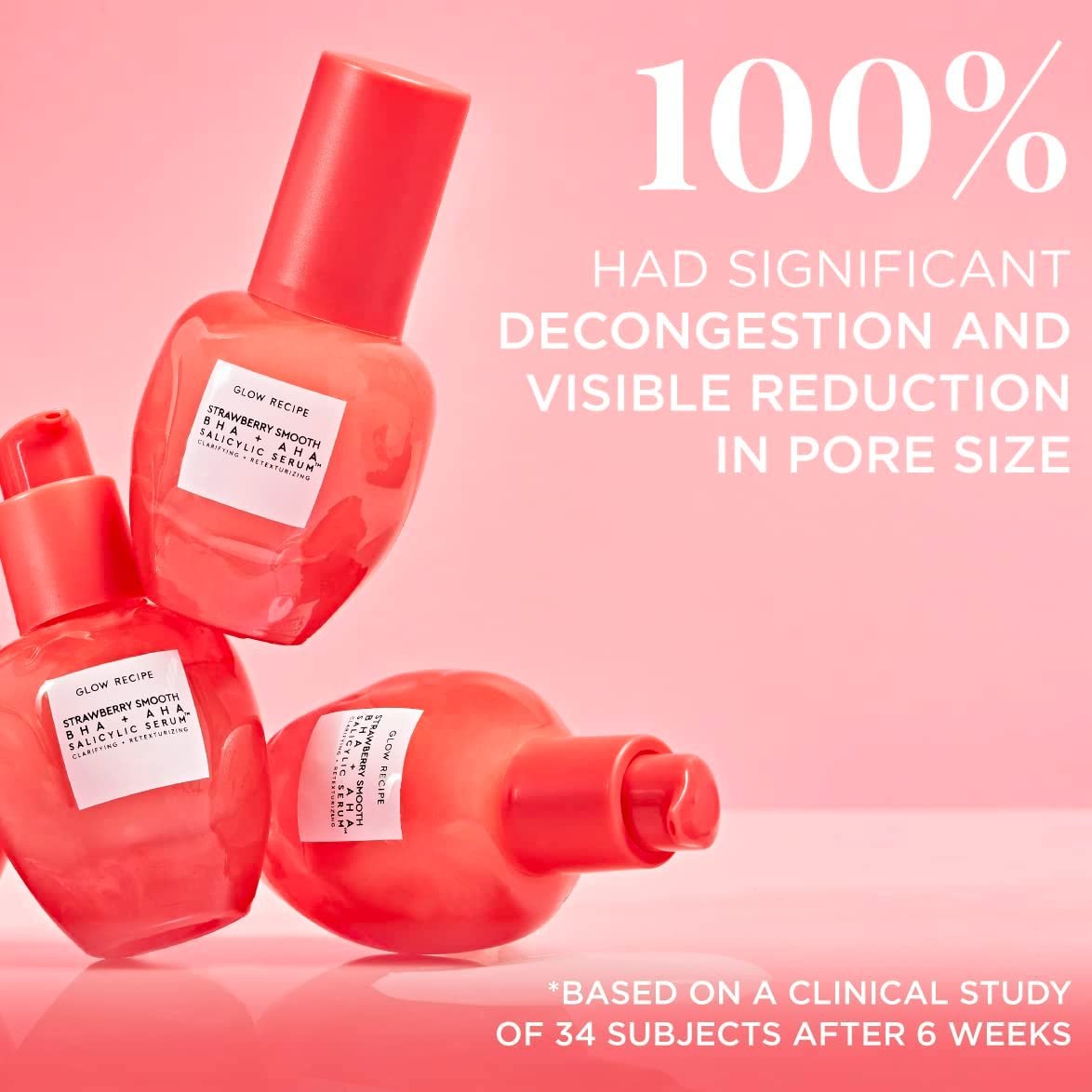 Glow Recipe AHA BHA Salicylic Acid Serum - Strawberry Face Serum, Pore Minimizer & Facial Exfoliant with Hyaluronic Acid & Azelaic Acid - Hydrating Serum & Travel Skincare (30ml) - Image 6