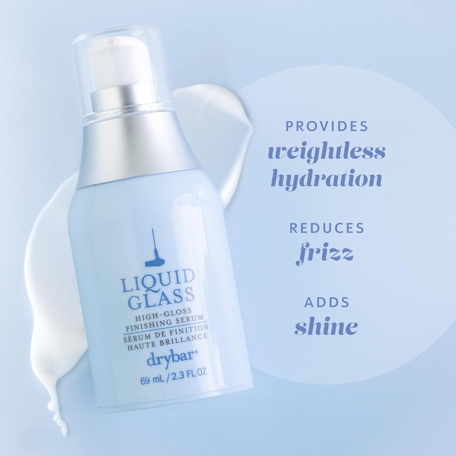 Drybar Liquid Glass High-Gloss Finishing Serum | Use Post-Blowout to Reduces Frizz, Tames Flyaways, and Provides Weightless Hydration to Hair while Adding Shine, Vegan & Cruelty-Free - Image 4