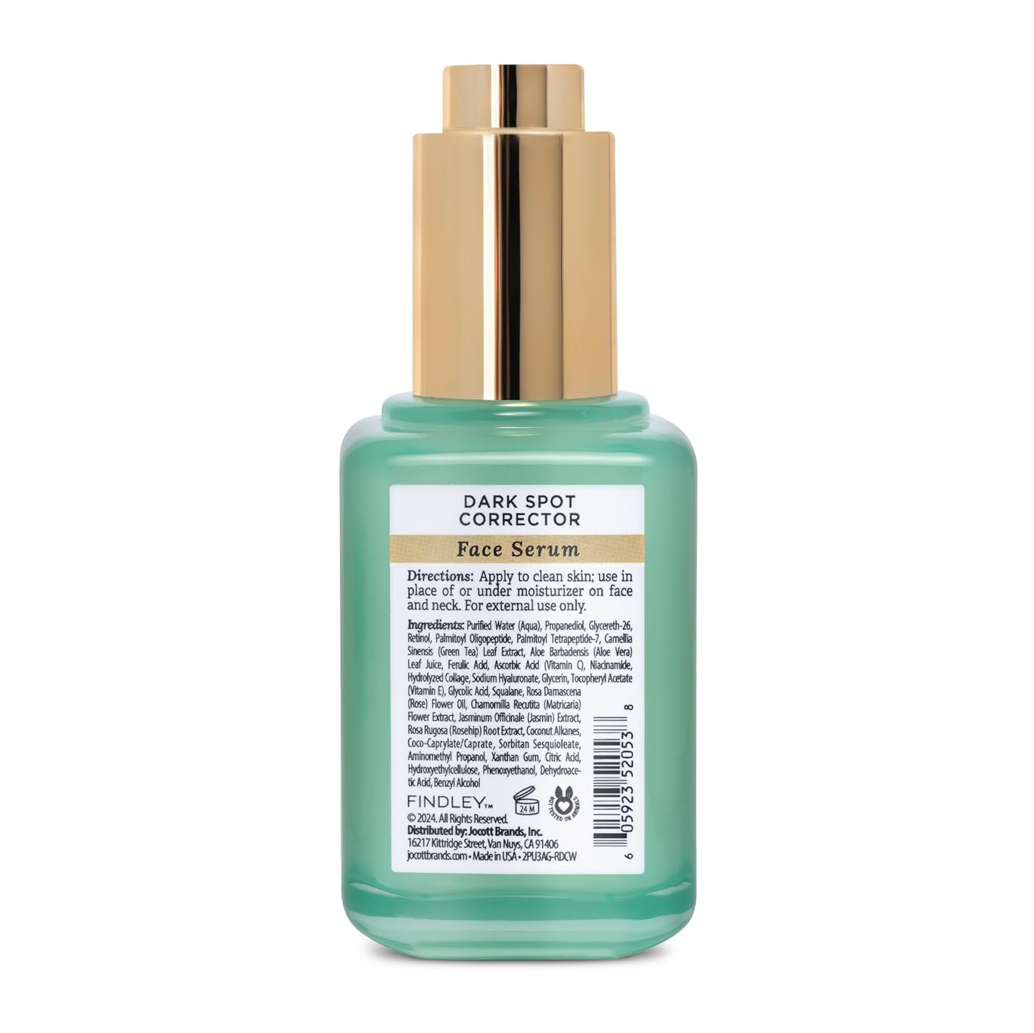 Findley Dark Spot Corrector Renewing Face Serum with Glycolic Acid & Vitamin C - Reduces Dark Spots & Signs of Aging | Hydrating (2 Fl Oz) - Image 3