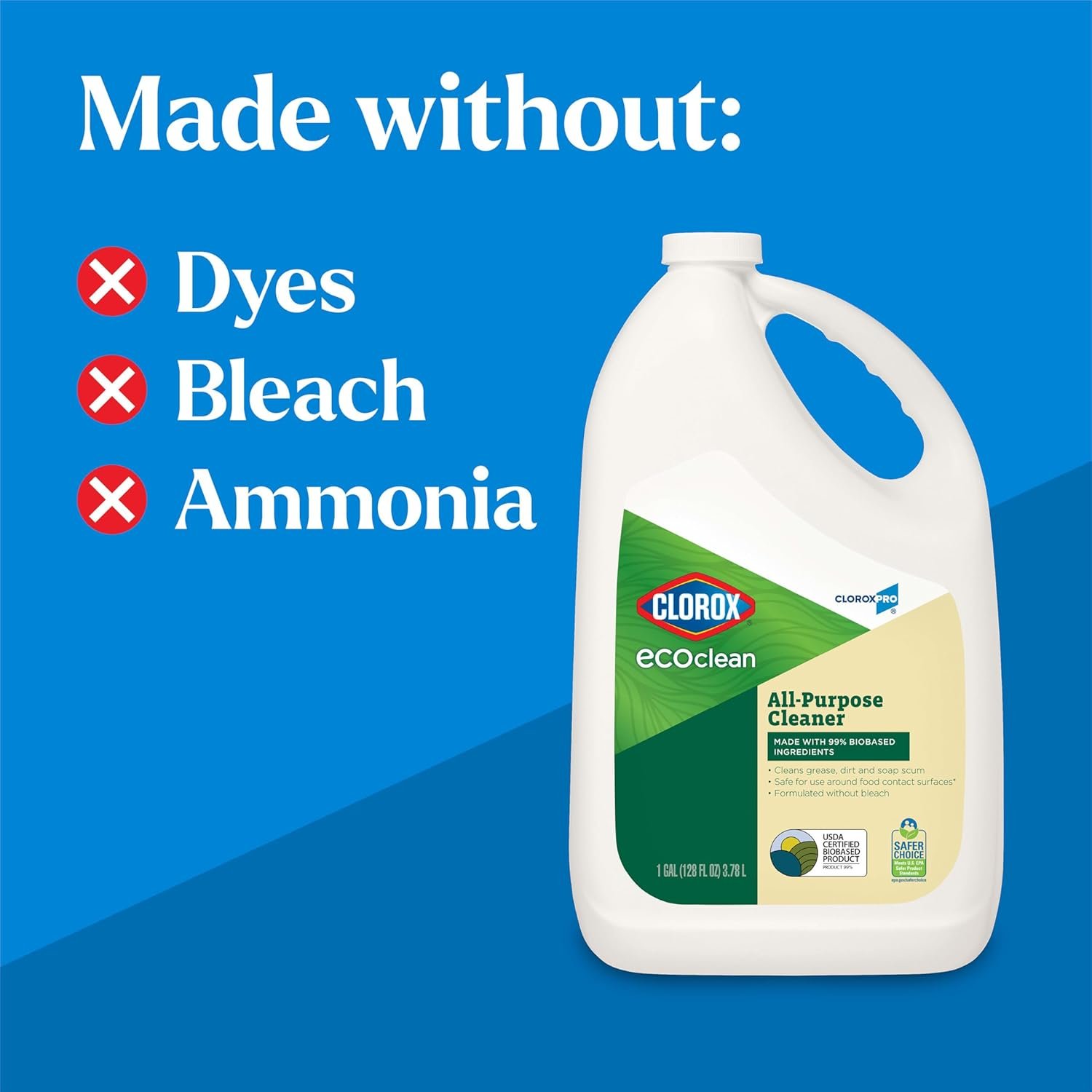 CloroxPro Clorox EcoClean All-Purpose Cleaner Refill, 128 Fluid Ounces - Image 7