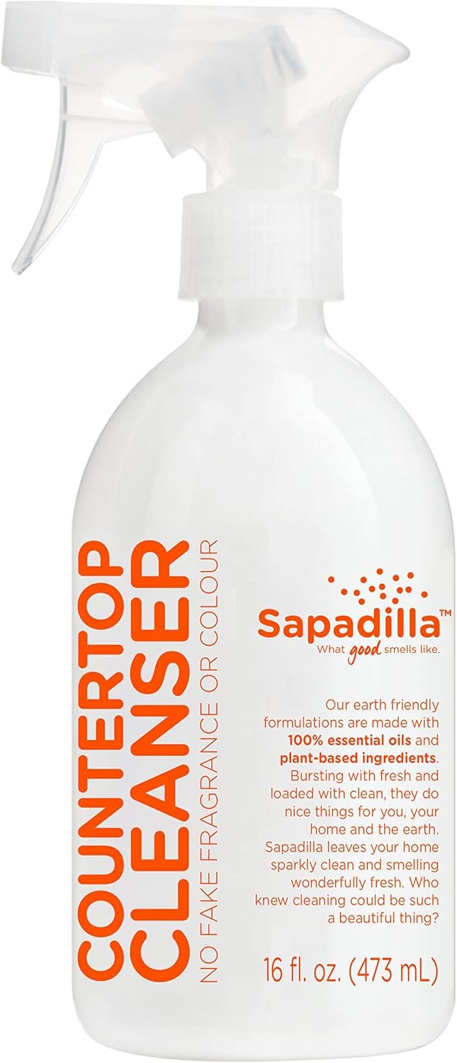 Sapadilla Grapefruit + Bergamot Biodegradable Countertop Cleanser Spray, 16 Ounce, (Pack of 1) - Image 2
