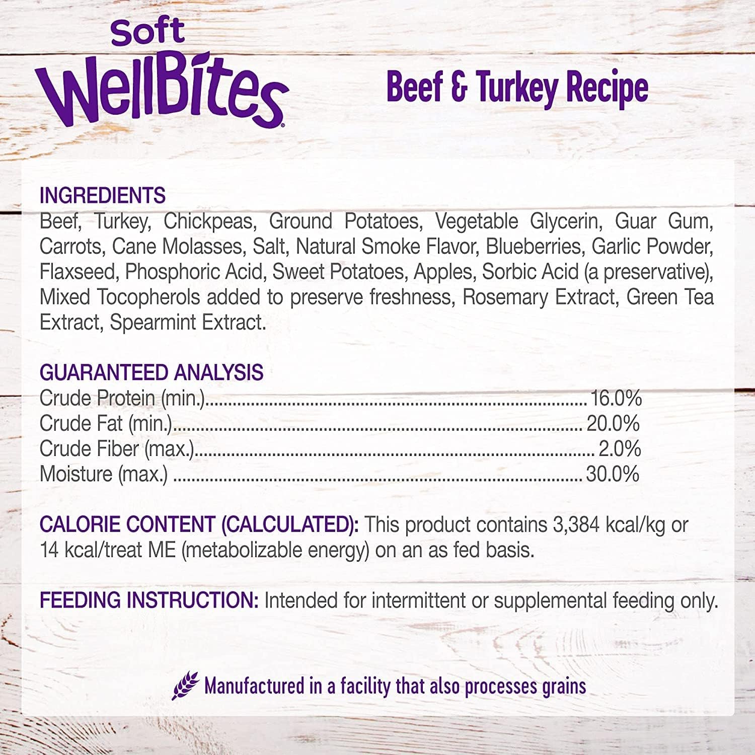 Wellness-Wellbites Natural Grain Free Soft Dog Treats, 4 Flavor ( Beef & Turkey , Chicken & Venison , Chicken & Lamp, Turkey & Duck) 6 oz - Image 4