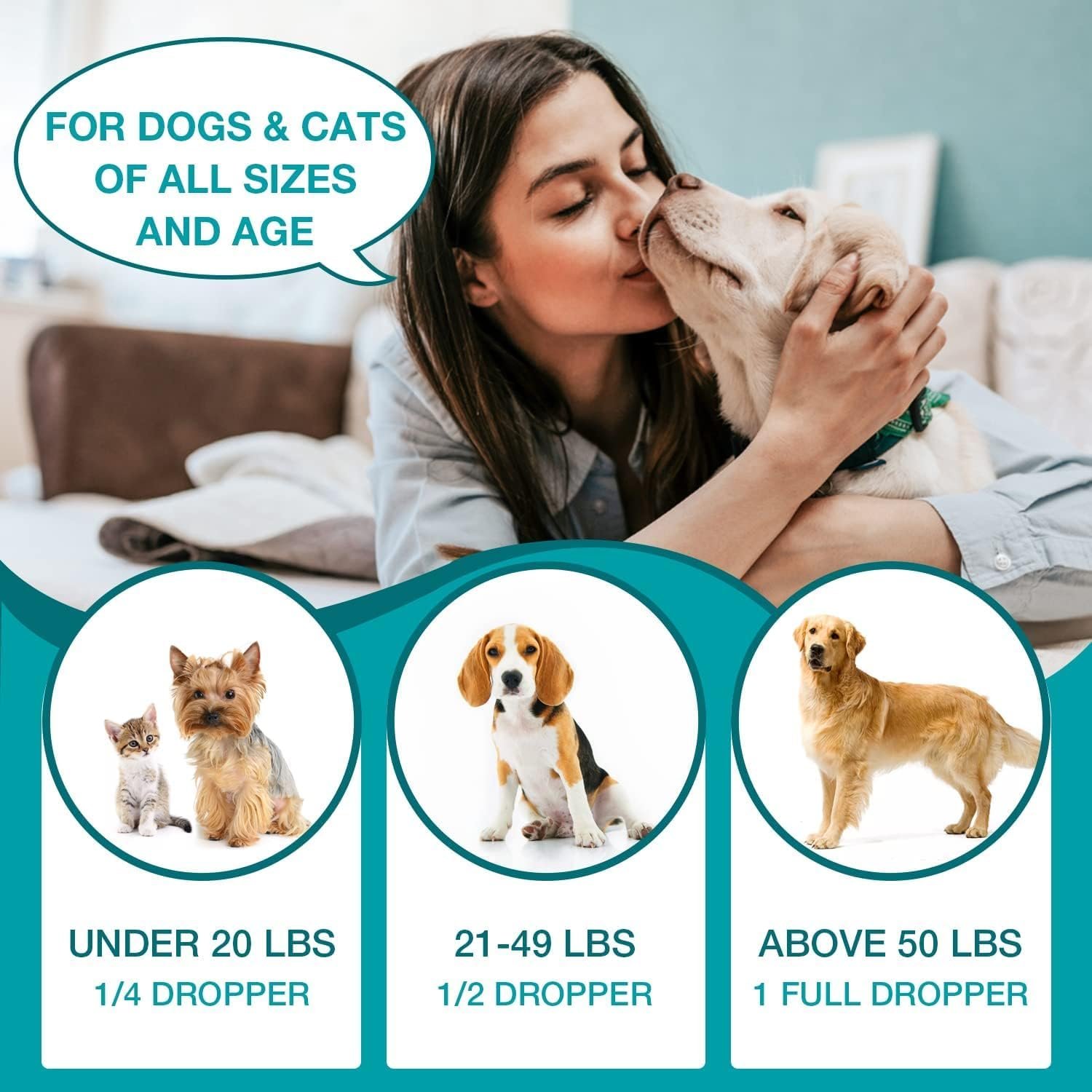 Hemp Oil for Cats and Dogs (3 Packs) Pet Hemp Drops Helps Anxiety Stress Pain Holistic Inflammation Skin Allergies Relief Joint Hip Аrthritis Sleep Aid Calm Tincture Oils, Organic Extract Treats - Image 7