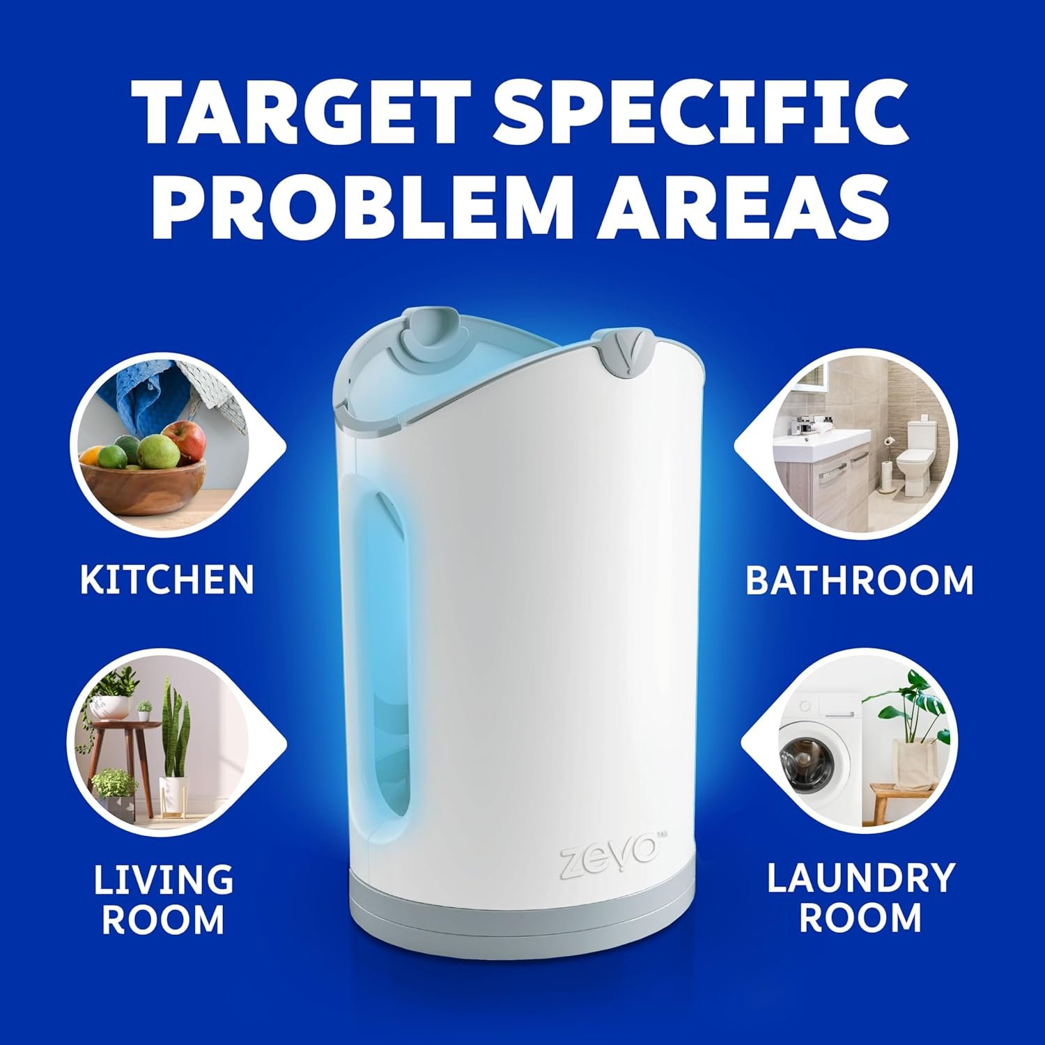 Zevo MAX Flying Insect Trap, Fly Trap Captures Houseflies, Fruit Flies, and Gnats (1 Plug-in Base + 2 Cartridges) - Image 3