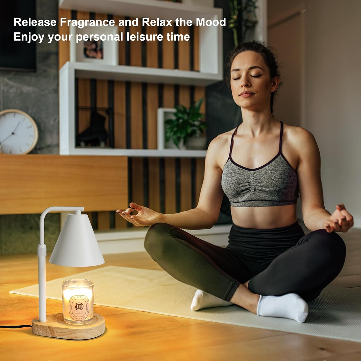 Candle Warmer Lamp with Timer, Adjustable Height Dimmable Candle Warmer with 2 Bulbs, for Mom, House Warming Gifts New Home Bedroom Decor Dimmable Candle Lamp Warmer for Scented Wax - Image 6