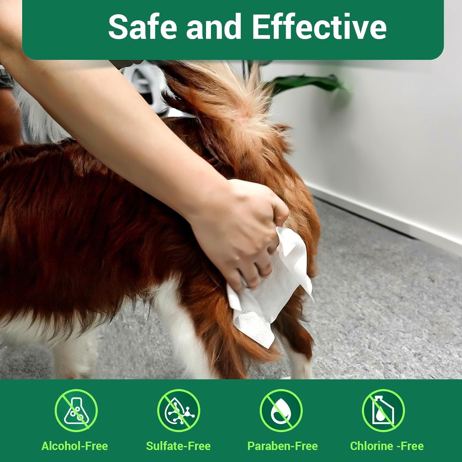 400 Unscented Dog Wipes for Paws and Butt Large Thick Puppy Wipes for Dogs Face and Body Dog Wipes Cleaning Deodorizing Cat Wipes Cleaning Fur and Butt Big Doggie Wipes Doggy Wipes Bum Dog Ear Wipes - Image 4