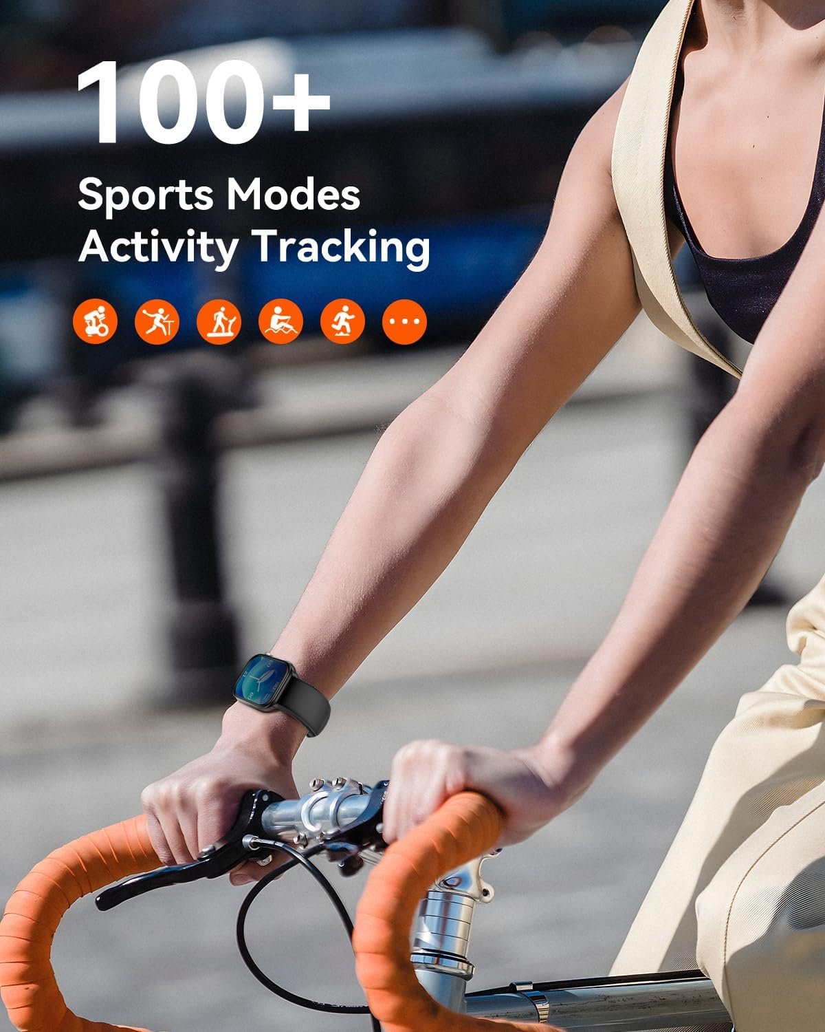 Smart Watch for Men Women(Answer/Make Calls), 2.01" AMOLED HD Display Heart Rate Sleep Monitor Fitness Activity Tracker for Android iOS,B2 - Image 6