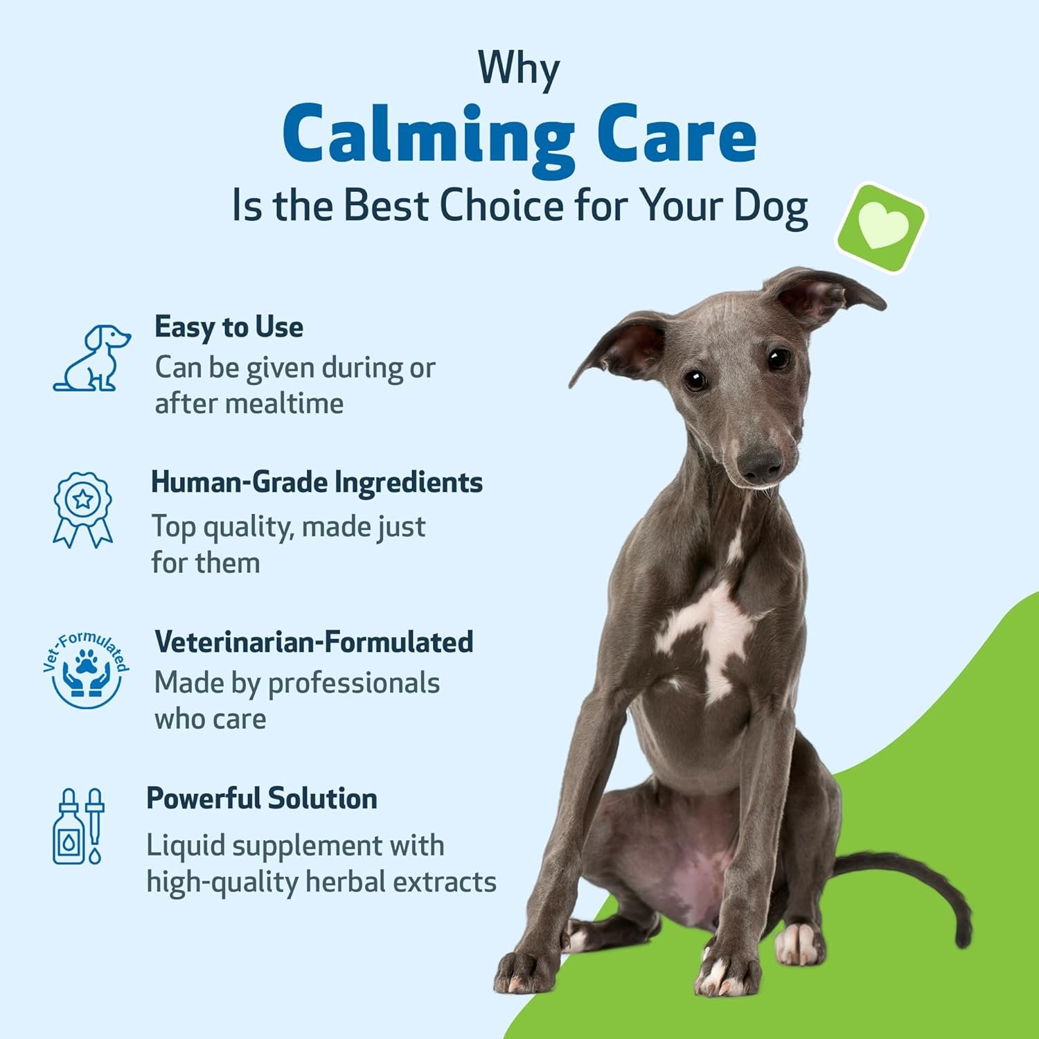 Pet Wellbeing Calming Care for Dogs - Calm Support, Relaxed Nervous System, Emotional Balance, Adaptogens, Ashwagandha, Holy Basil - Veterinarian-Formulated Herbal Supplement 2 fl oz (59 ml) - Image 5