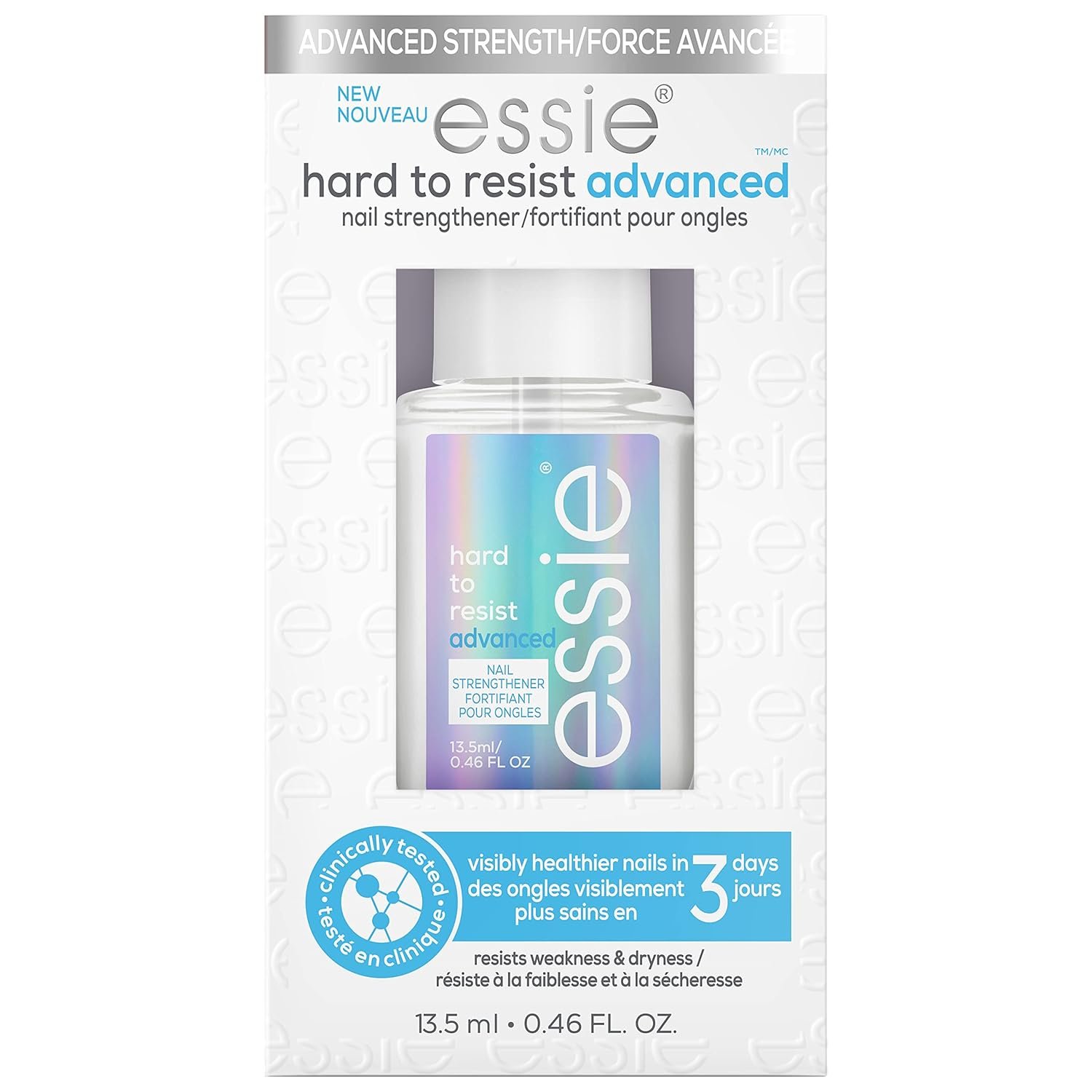 essie nail care, strengthener treatment, vegan, Hard To Resist Advanced, 0.46 fl oz - Image 2
