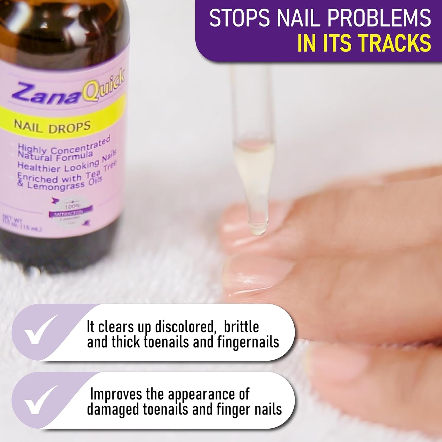 Extra Strength Toenail & Fingernail Repair Drops - Nail Care Renewal for Thick, Damaged & Discolored Nails - 2 Pack - Image 8