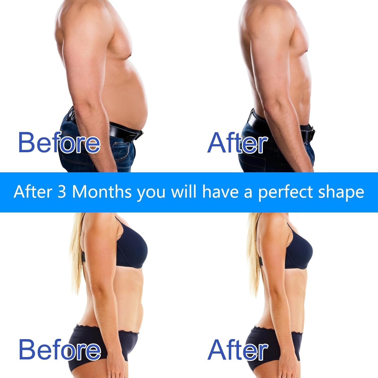 FDA Cleared, ABS Stimulator - EMS Muscle Stimulator - Portable Muscle Toner for Abdomen - Fitness Ab Workout Equipment for Women and Men, Black White - Image 8