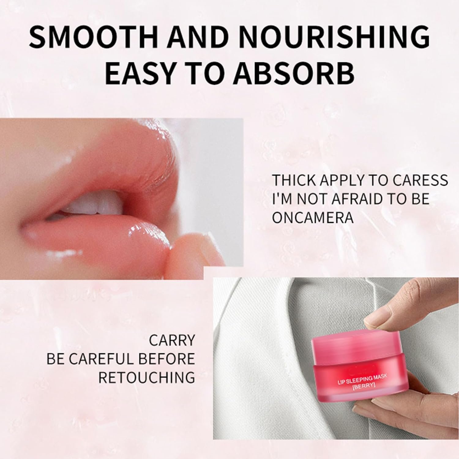 Lip Sleeping Mask, Moisturizing Lip Mask, Overnight Lip Mask for Chapped Cracked Dry Lips, Long Lasting Nourishing Lip Balm for Repair Lips, Hydrating Lip Mask for Women Men Lip Care - Image 6