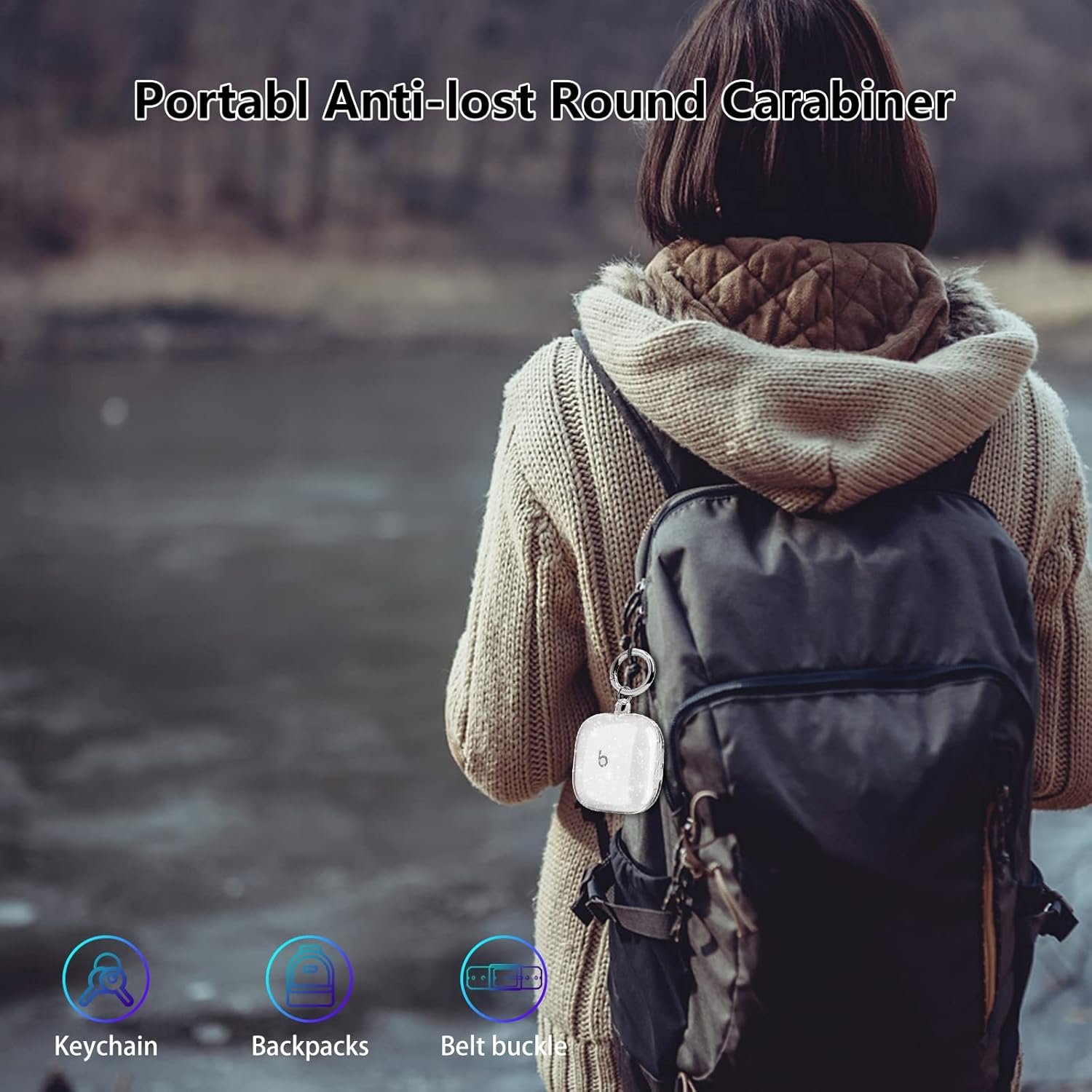 for Beats Fit Pro Case Clear Glitter,Sparkly Bling Clear Case for Apple Beats Fit Pro Case Cover 2021,Shockproof Full Protective Soft TPU Case for Beats Fit Pro with Carabiner Women-Glitter - Image 7