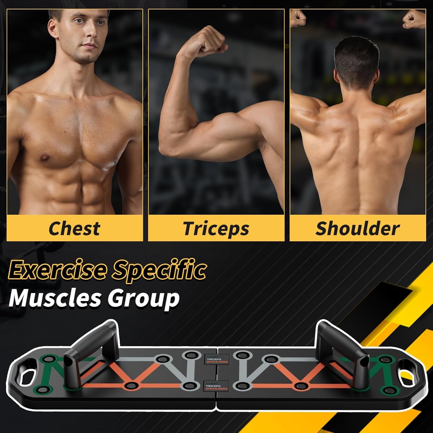 Push Up Board,Portable Multi-Function Foldable 22 in 1 Push Up Bar,Push Up Strength Training Equipment - Image 5