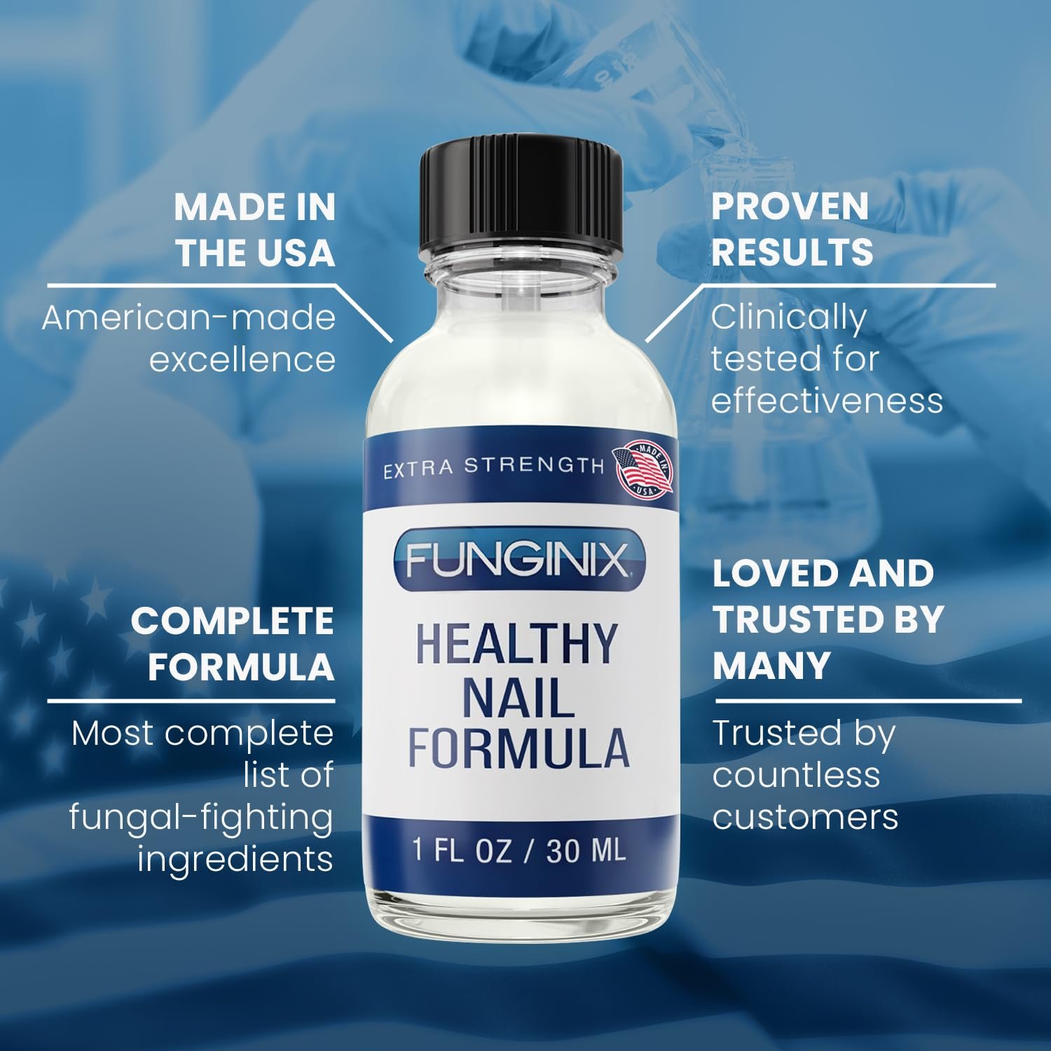 FUNGINIX Toenail Fungus Treatment - Extra Strength - Nail Fungus Treatment & Athlete's Foot Solution - Antifungal Liquid Solution - Made In the USA - 1 Bottle - (Packaging May Vary) - Image 7