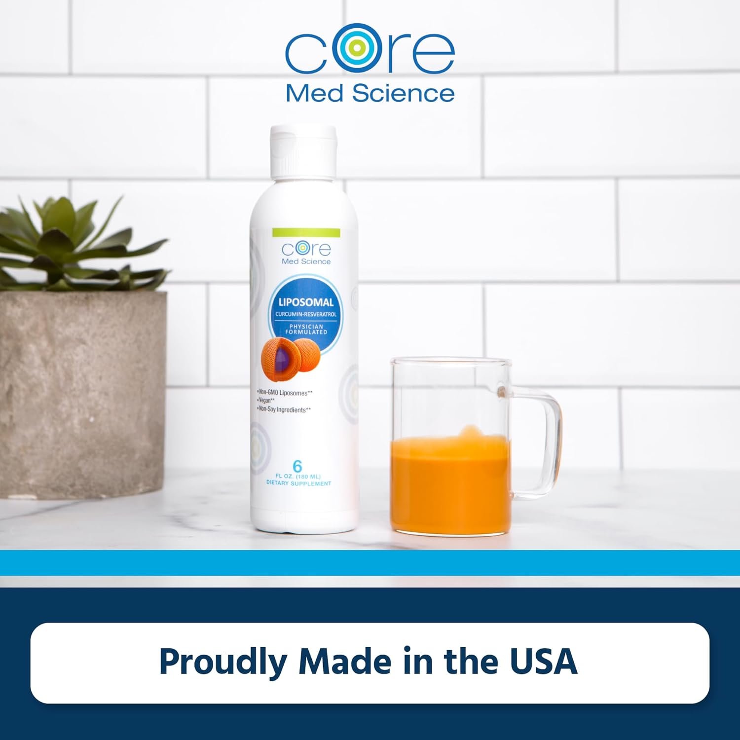 Core Med Science Liposomal Curcumin Resveratrol 200mg Curcumin and 75mg Resveratrol - 6 Fl Oz Liquid - High Absorption Curcumin Supplement - Image 7
