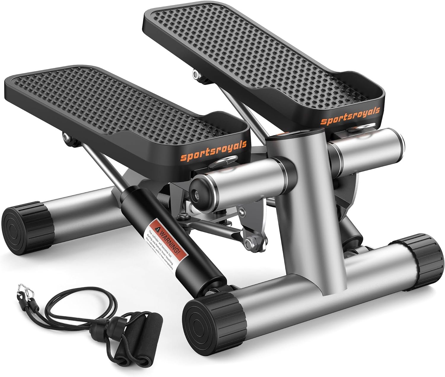 Sportsroyals Stair Stepper for Exercise, Mini Steppers with Resistance Band, Hydraulic Fitness Stepper Exercise Home Workout Equipment for Full Body Workout, 330lbs Weight Capacity - Image 2