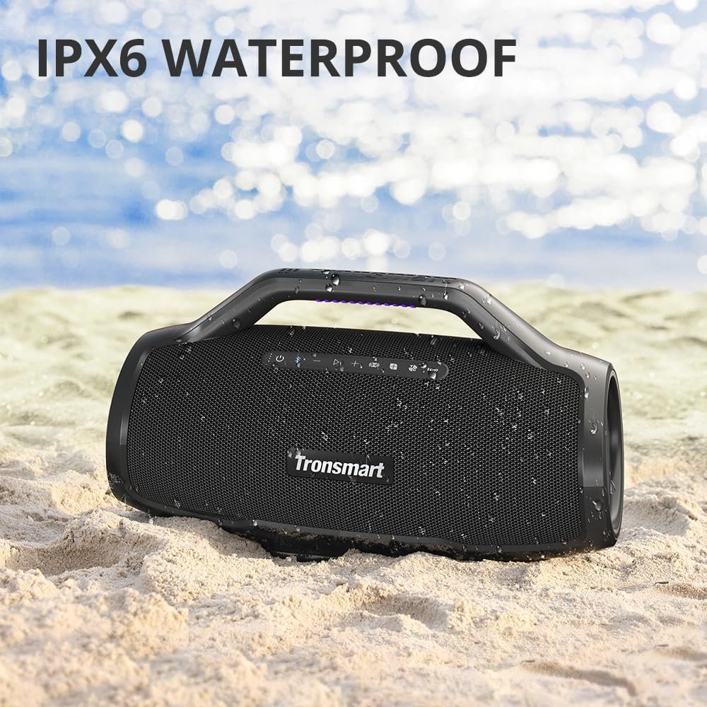 Tronsmart Bang Max Portable Bluetooth Speaker, 130W Powerful Loud Speaker with Deep Bass, Party Sync, IPX6 Waterproof, 24H Playtime, Customized EQ & Light Show,Portable Speaker with Handle for Outdoor - Image 7