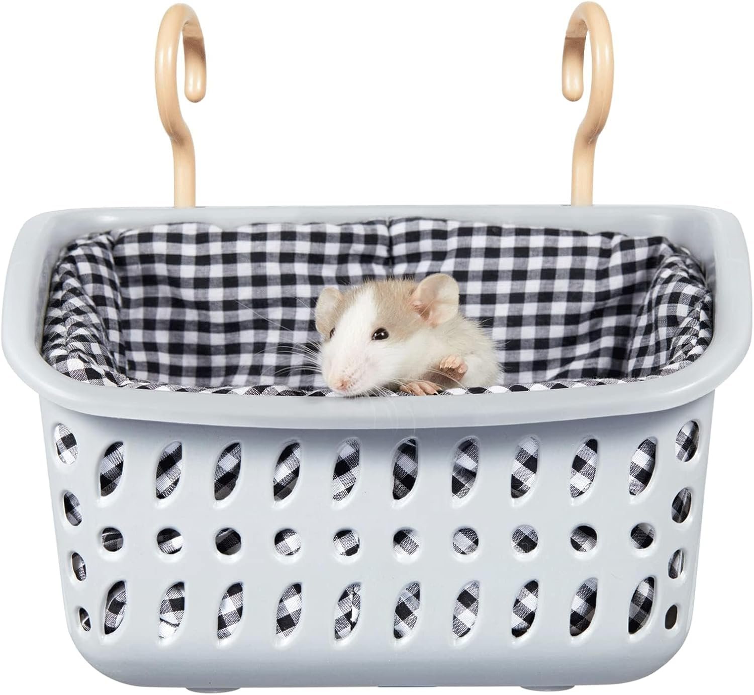 JWShang Rat Hammock for Cage Chew Proof, Rat Hanging Basket Bed with Sturdy Hooks, Pet Rat Cage Accessories for Mice Snuggling Sleeping, Safe and Cozy Small Animal Rodent Hammock for Rat Sugar Glider - Image 2