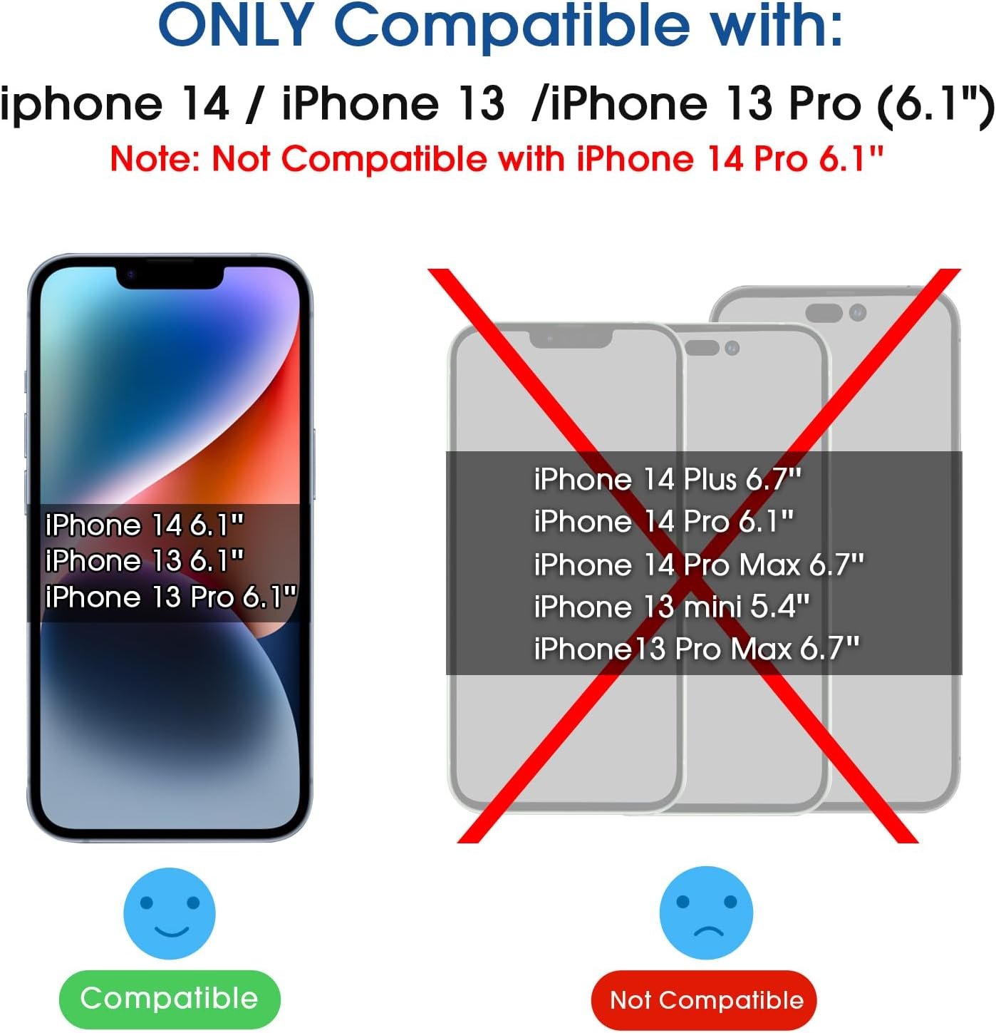 amFilm Essential Screen Protector for iPhone 14 iPhone13 iPhone 13 Pro 6.1", Premium 9H+ Tempered Glass, Anti-Scratch, HD-Clear and Touch-Sensitive, Case Friendly, 2 Pack - Image 3