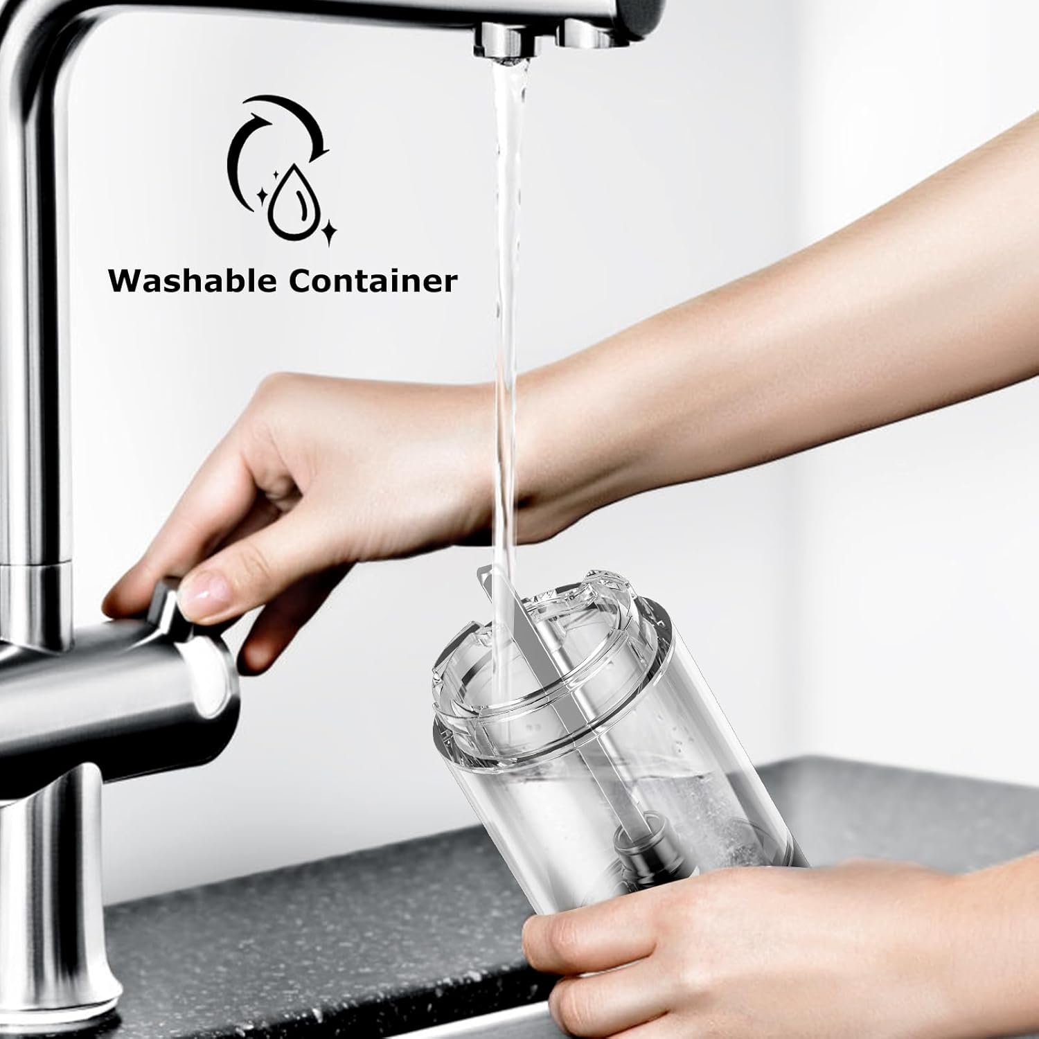 Bonsenkitchen Electric Salt and Pepper Grinder Set, Battery Operated(Not Included),2 Pack Automatic Salt & Pepper Mill Shakers with LED Light, Adjustable Coarseness, Storage Base, 95ml Large Capacity - Image 8