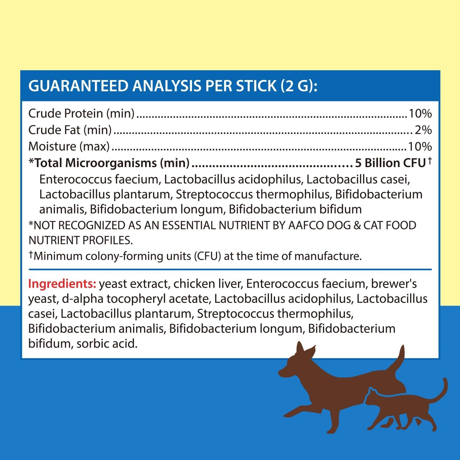 Probiotics for Dogs and Cats, 5 Billion CFU, Veterinarian Formulated, Digestive & Immune Health, Gut Flora Balance, All Natural Probiotic Powder, Chicken Liver Flavor, 20 Sticks - Image 3