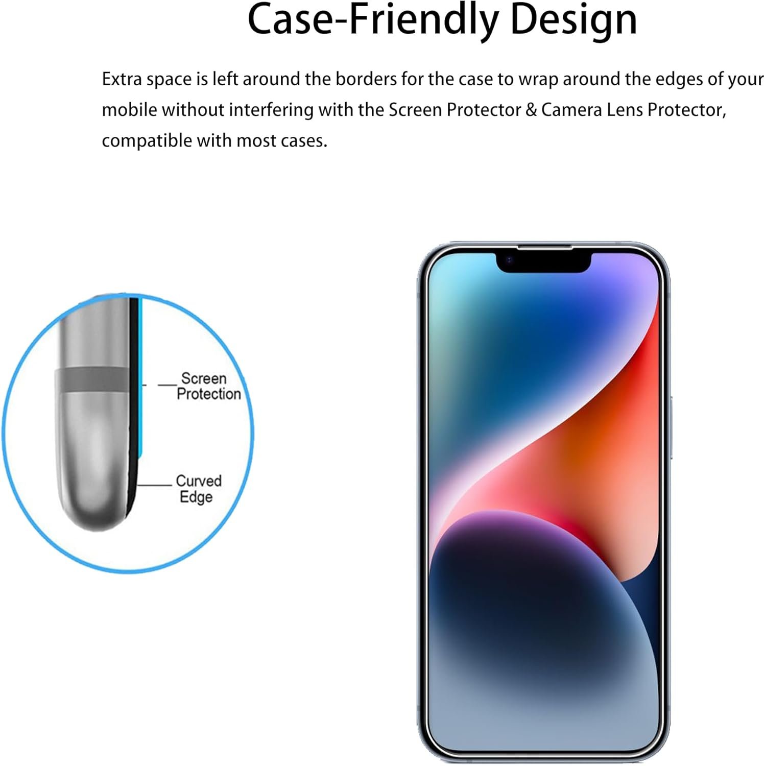 Easy Alignment Frame Designed For iPhone14 Tempered Glass Screen Protector 2-Pack Camera Lens Protector Film 2-Pack - Image 8