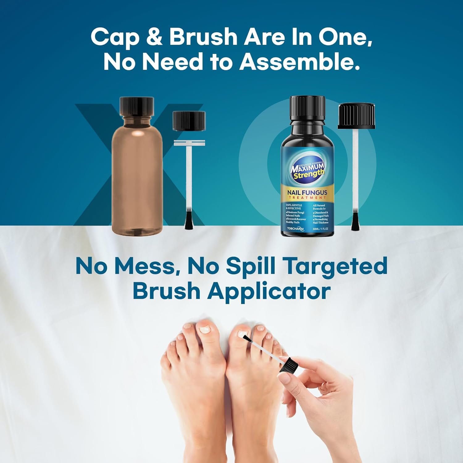 Toenail Fungus Treatment Extra Strength, Nail Fungus Treatment, Nail Fungus Treatment for Toenail & Fingernails, Fungal Nail Treatment for Toenails, Antifungal Nail Treatment for Broken Nail(1oz) - Image 4