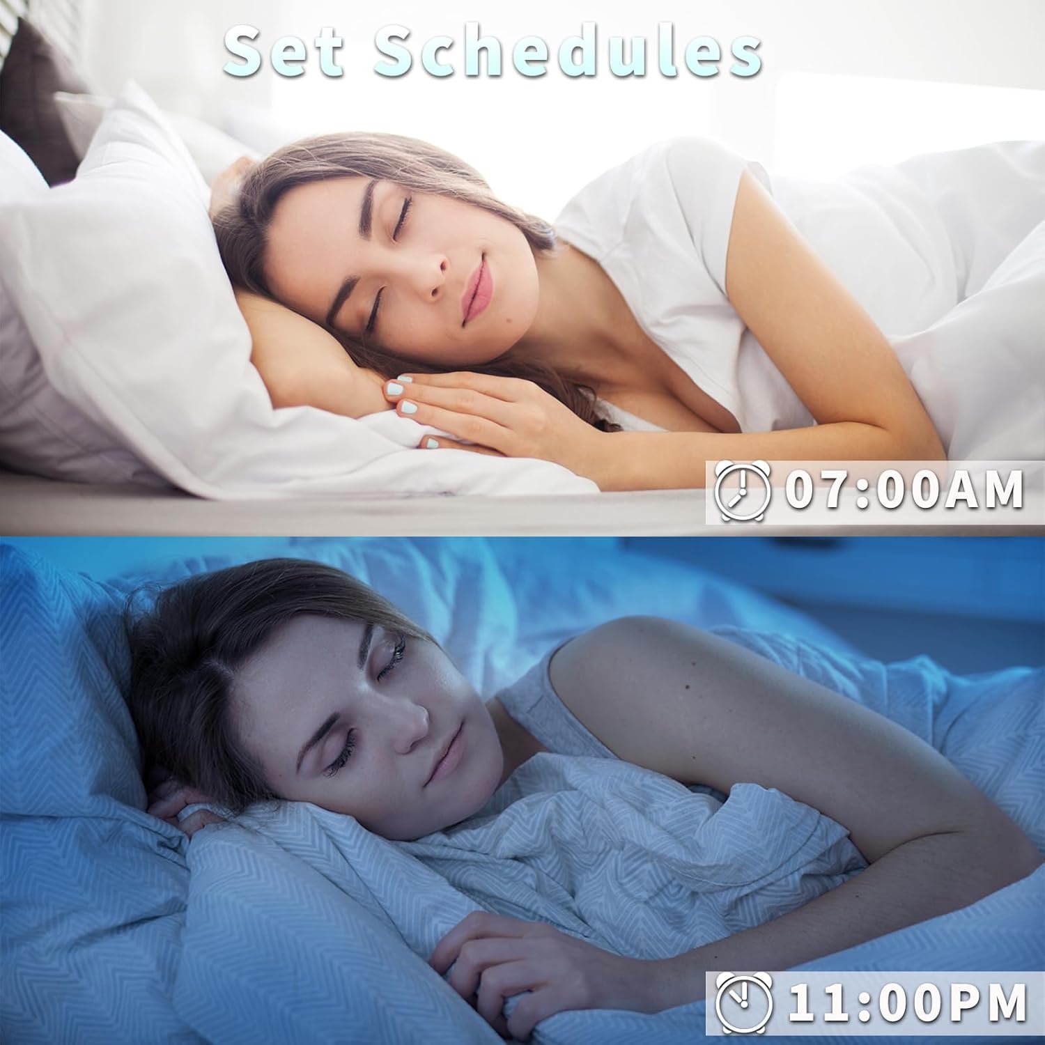 Smart Light Bulbs,Bluetooth Color Changing Light Bulbs That Work with tuya APP, RGB Warm Light A19 9W E27 800LM LED Light Bulb,Music Sync,Dimmable 16 Million Colours RGB Light Bulbs - Image 6