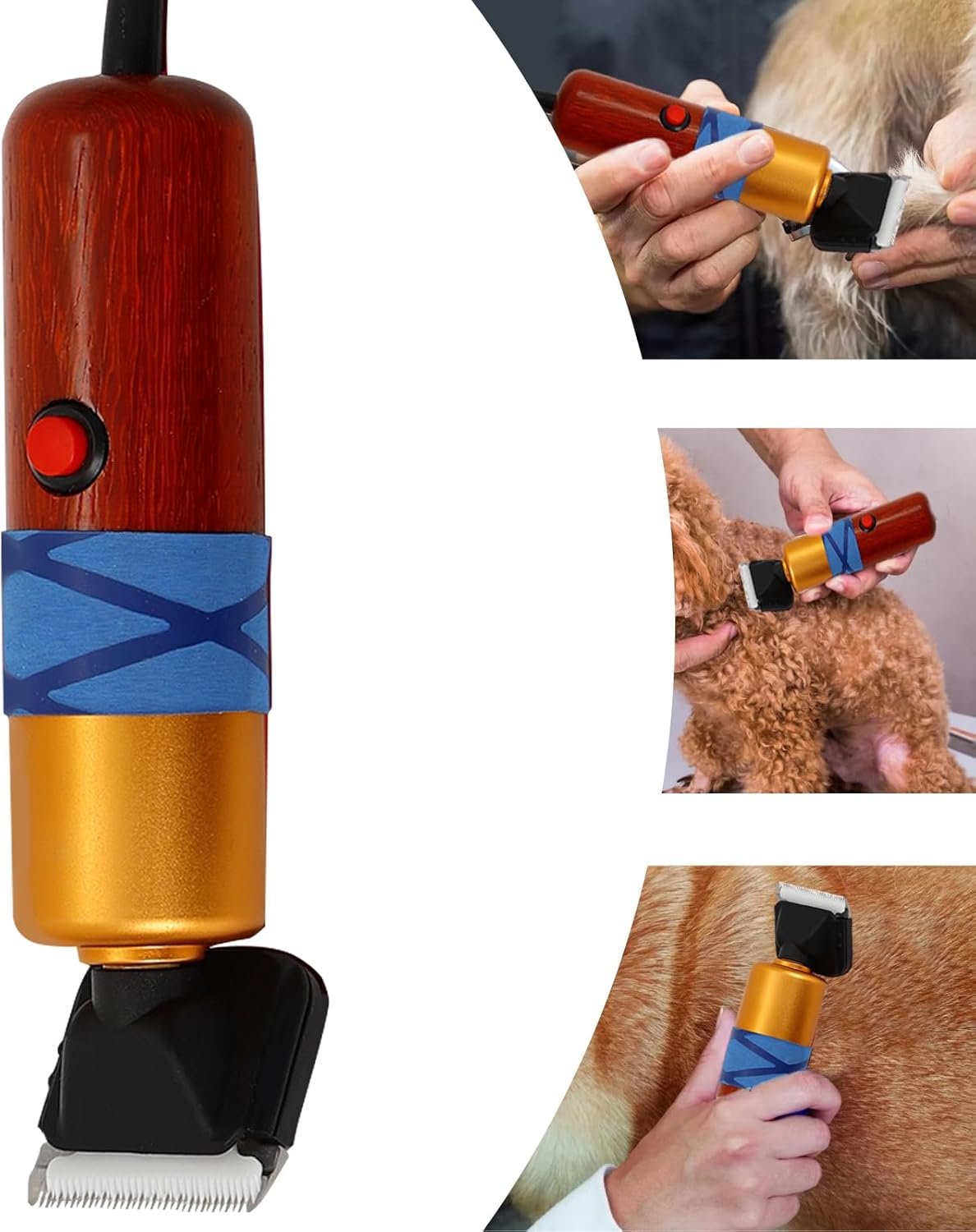 Pet Grooming Clippers 200W, Heavy Duty Dog Hair Trimmer Kit, Low Noise < 50db for American Farm Sheep Animal Fur Shaving Grooming Hair - Image 7