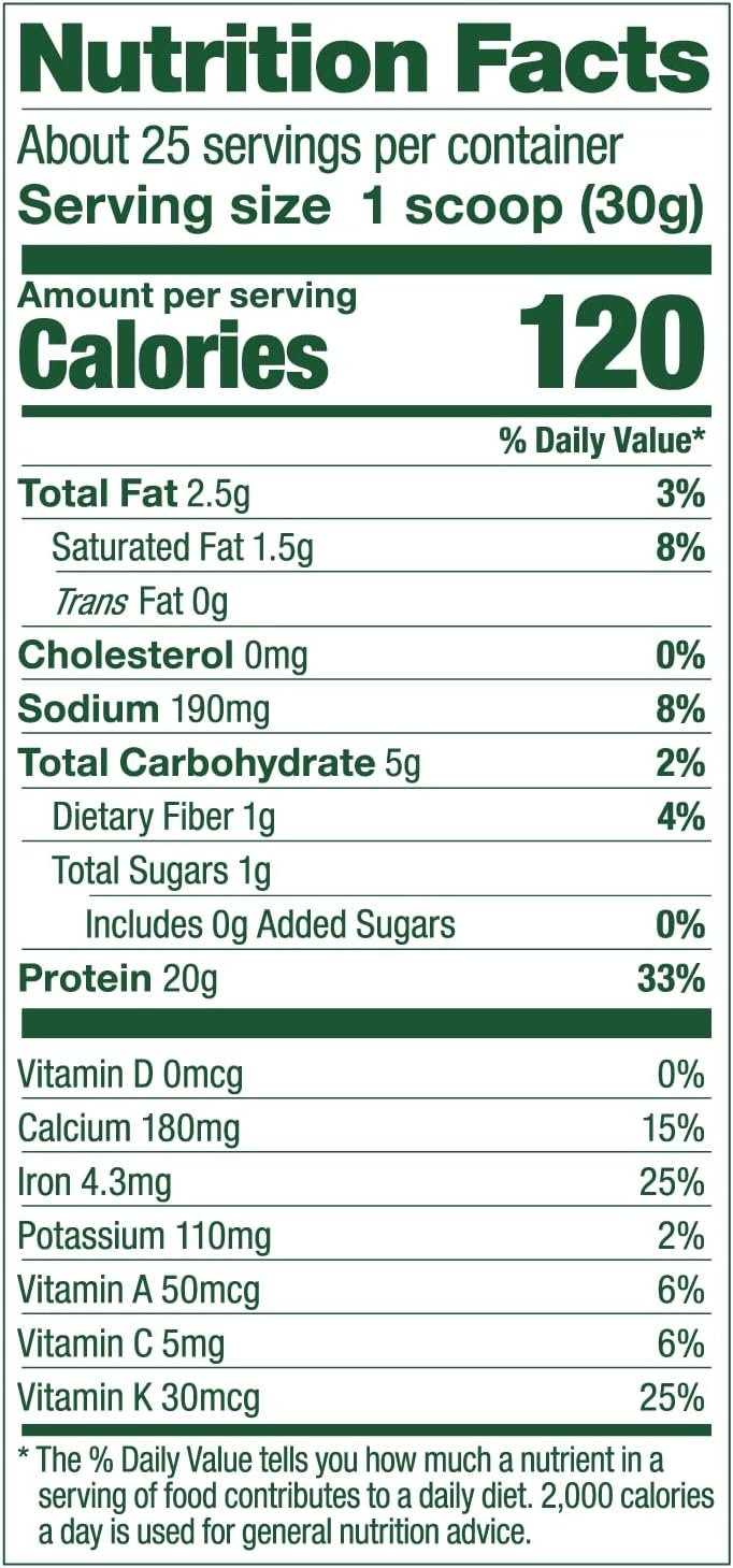 Vega Protein and Greens Protein Powder, Vanilla - 20g Plant Based Protein Plus Veggies, Vegan, Non GMO, Pea Protein for Women and Men, 1.7 lbs (Packaging May Vary) - Image 3